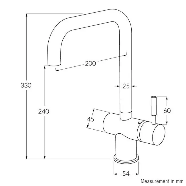 Sussex Taps Voda Square Sink Mixer Tap - Satin Chrome