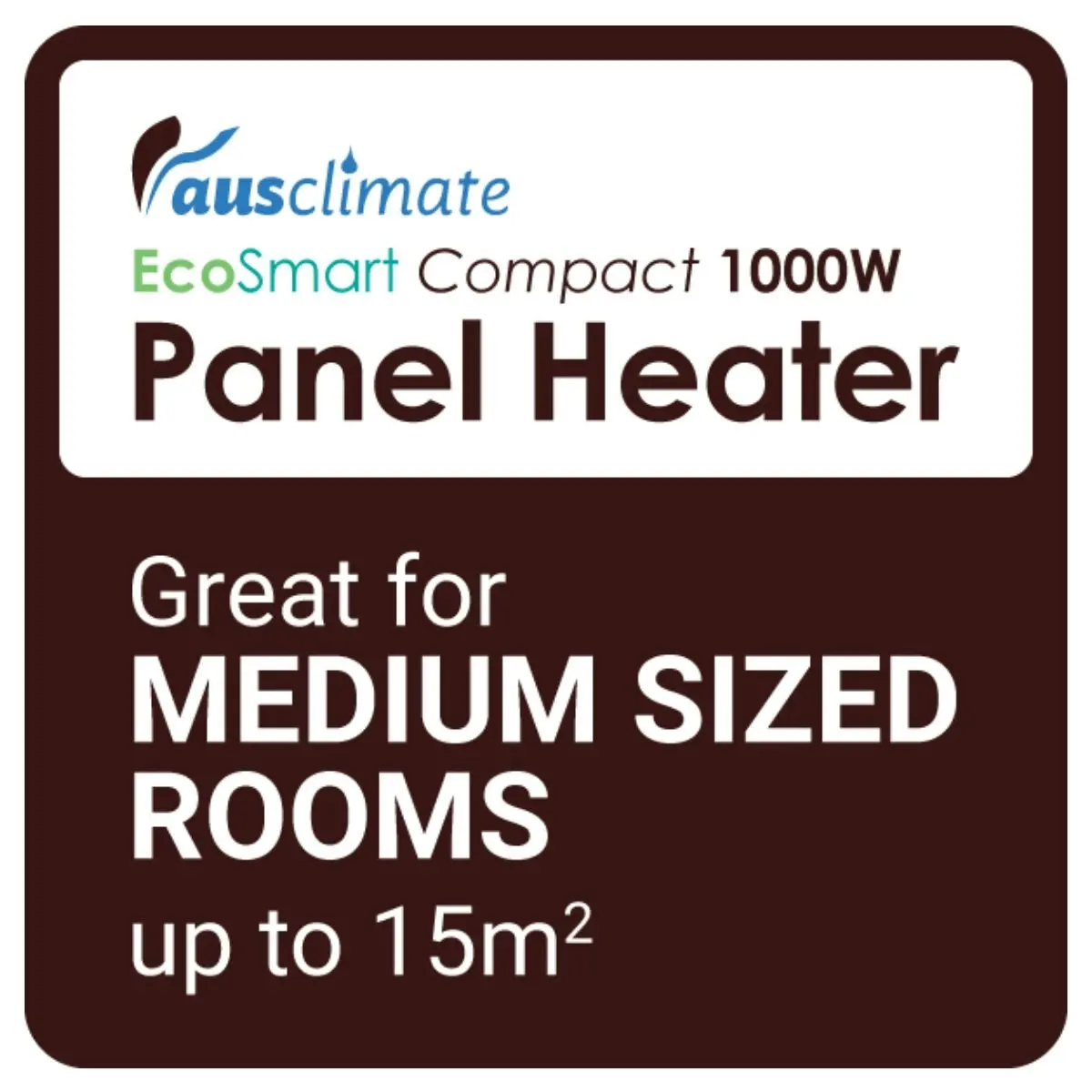 Ausclimate EcoSmart Compact 1000W Panel Heater