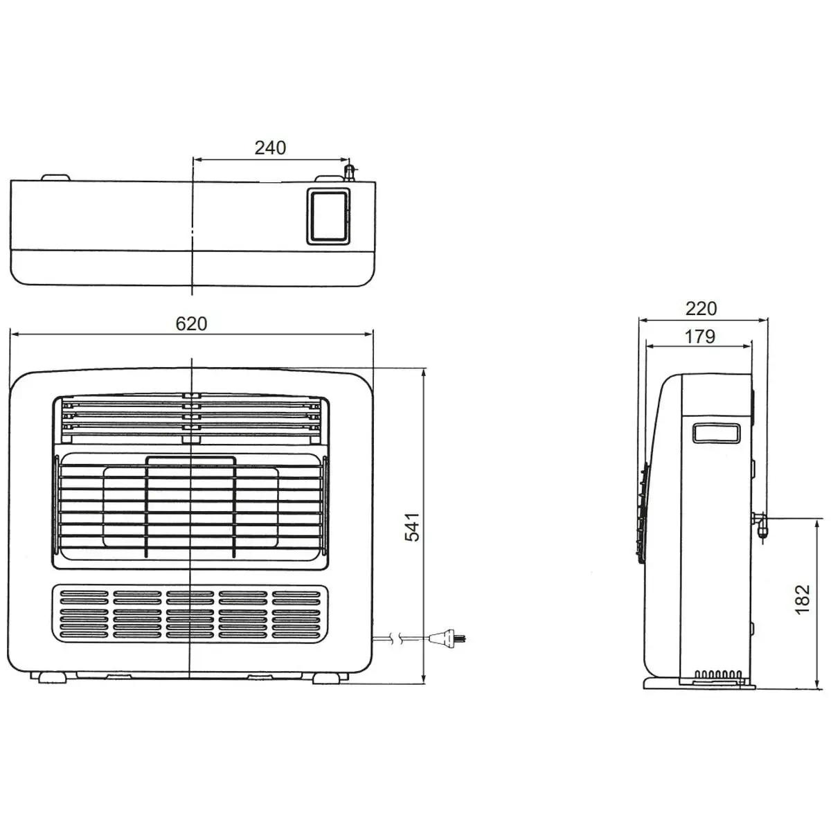 Rinnai Granada 252 Heater Natural Gas White