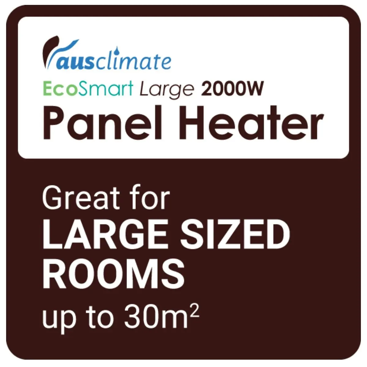 Ausclimate EcoSmart Large 2000W Panel Heater