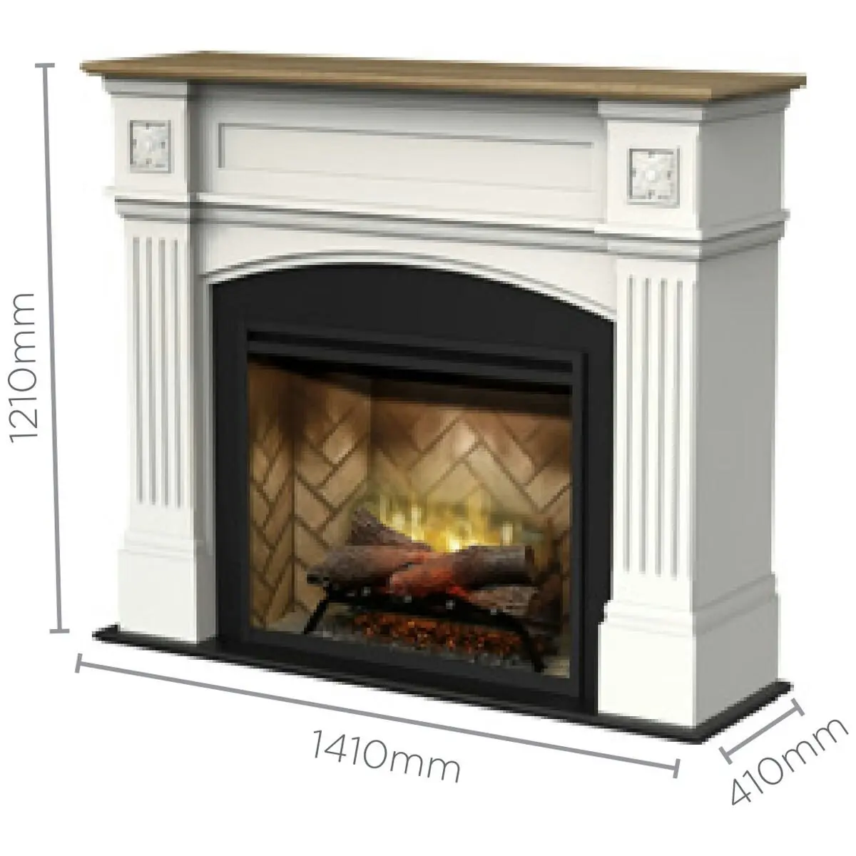 Dimplex 2kW Windelsham Mantle with Revillusion Firebox