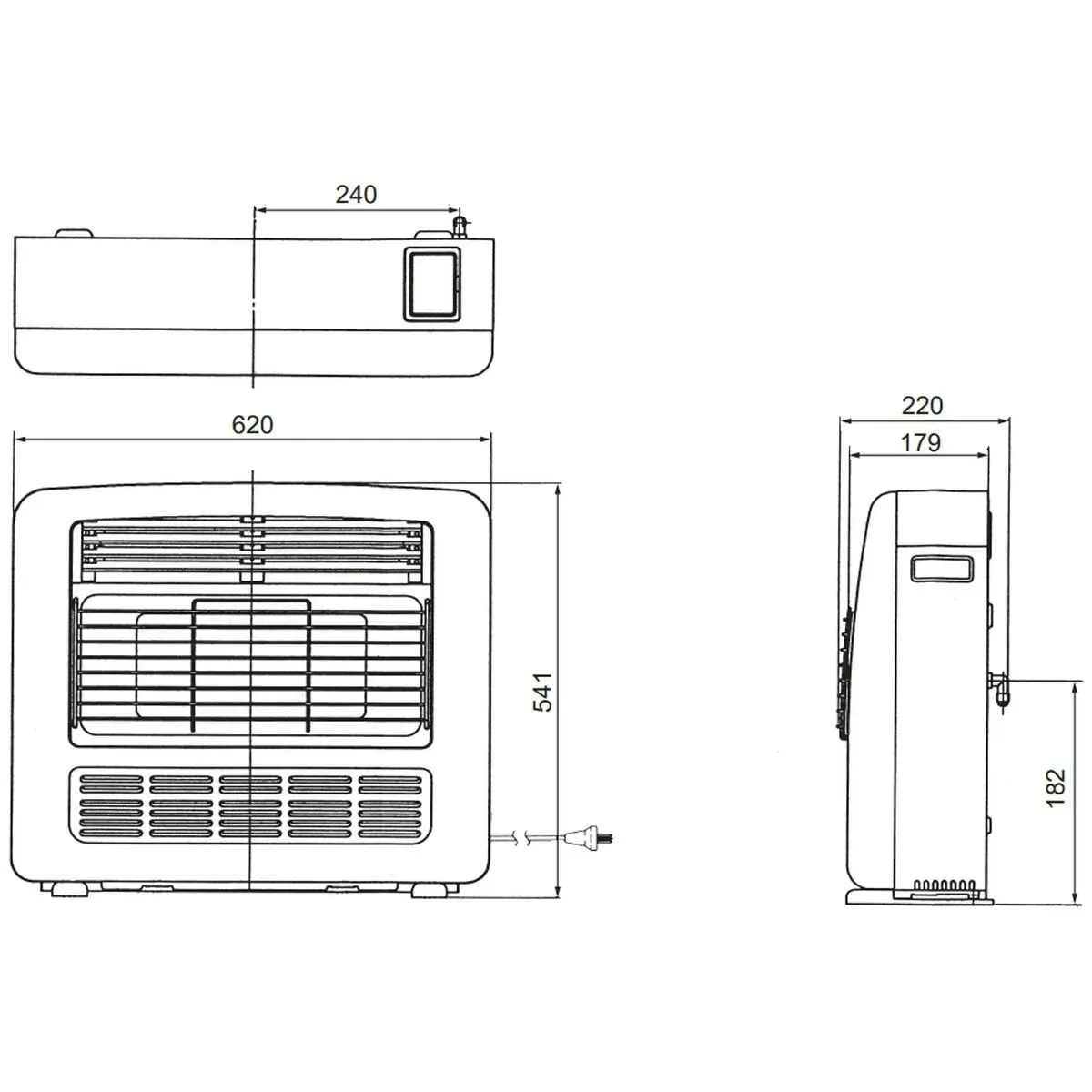 Rinnai Granada 252 Heater Natural Gas Silver