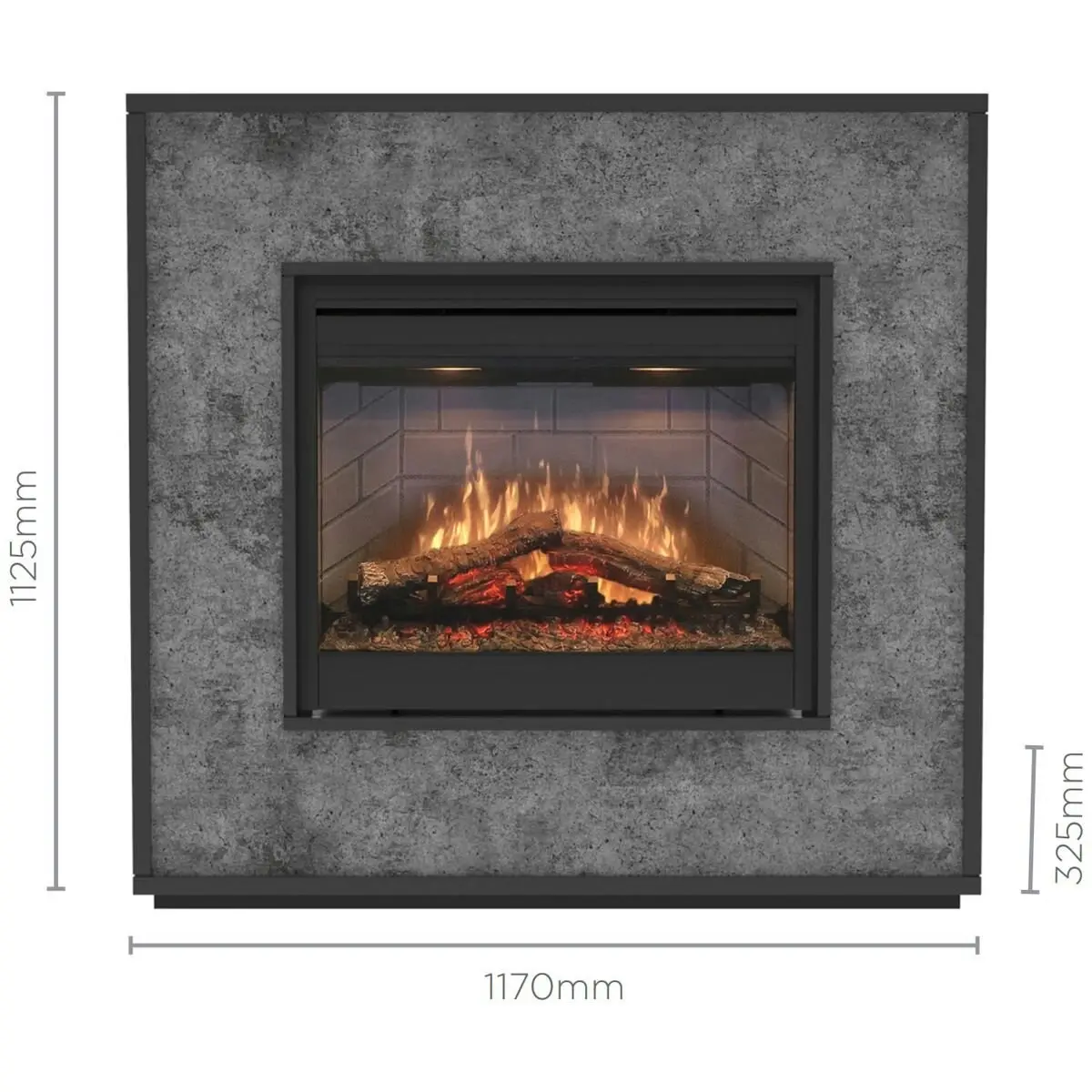 Dimplex 2kW Atlantic Mantle with 26 Inch LED Firebox