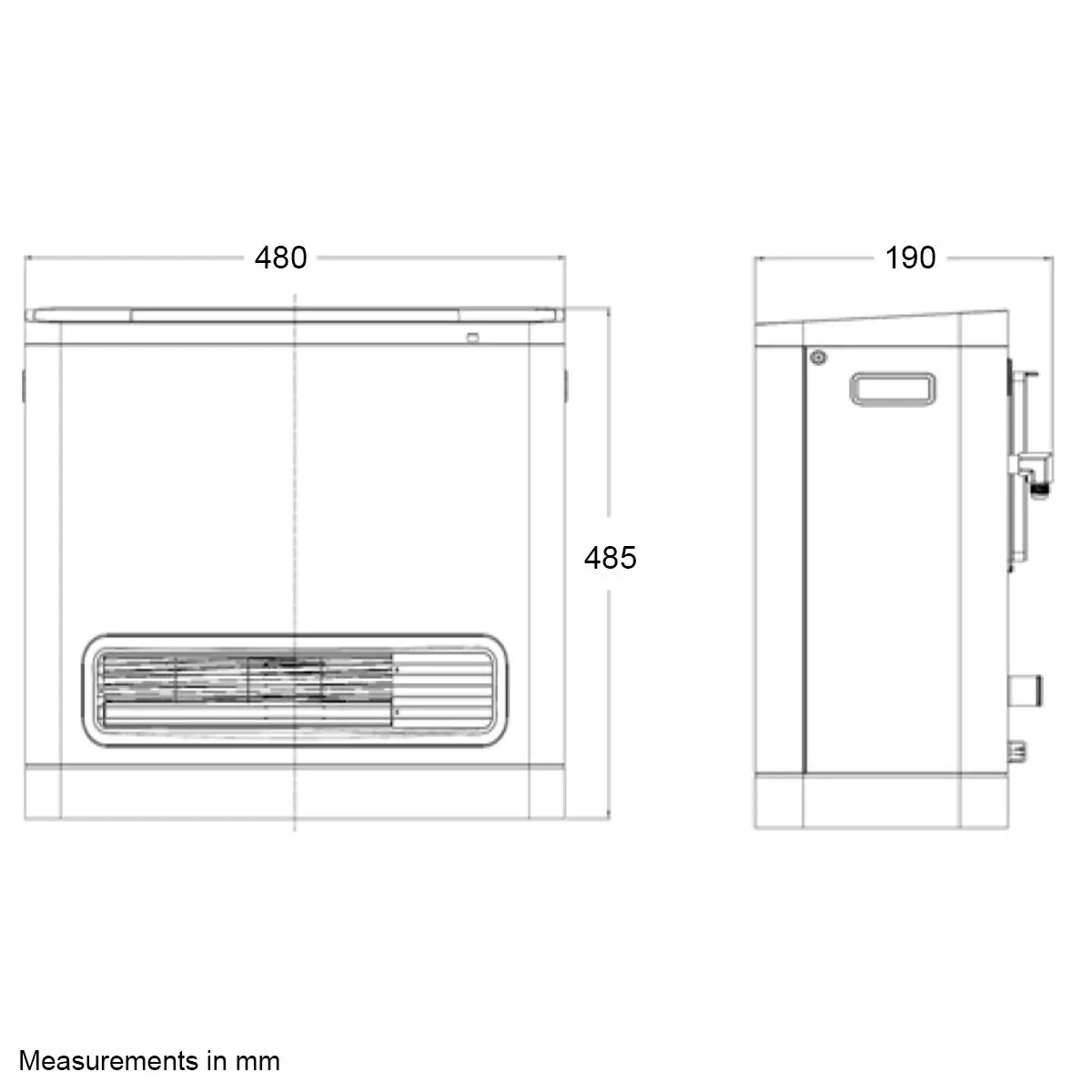 Omega Altise Unflued LPG Convector Heater