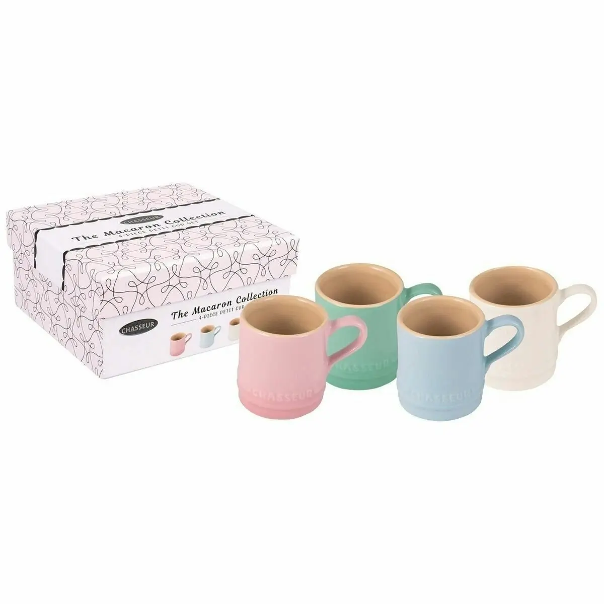 Chasseur Macaron Collection 4 Piece Petit Cup Set