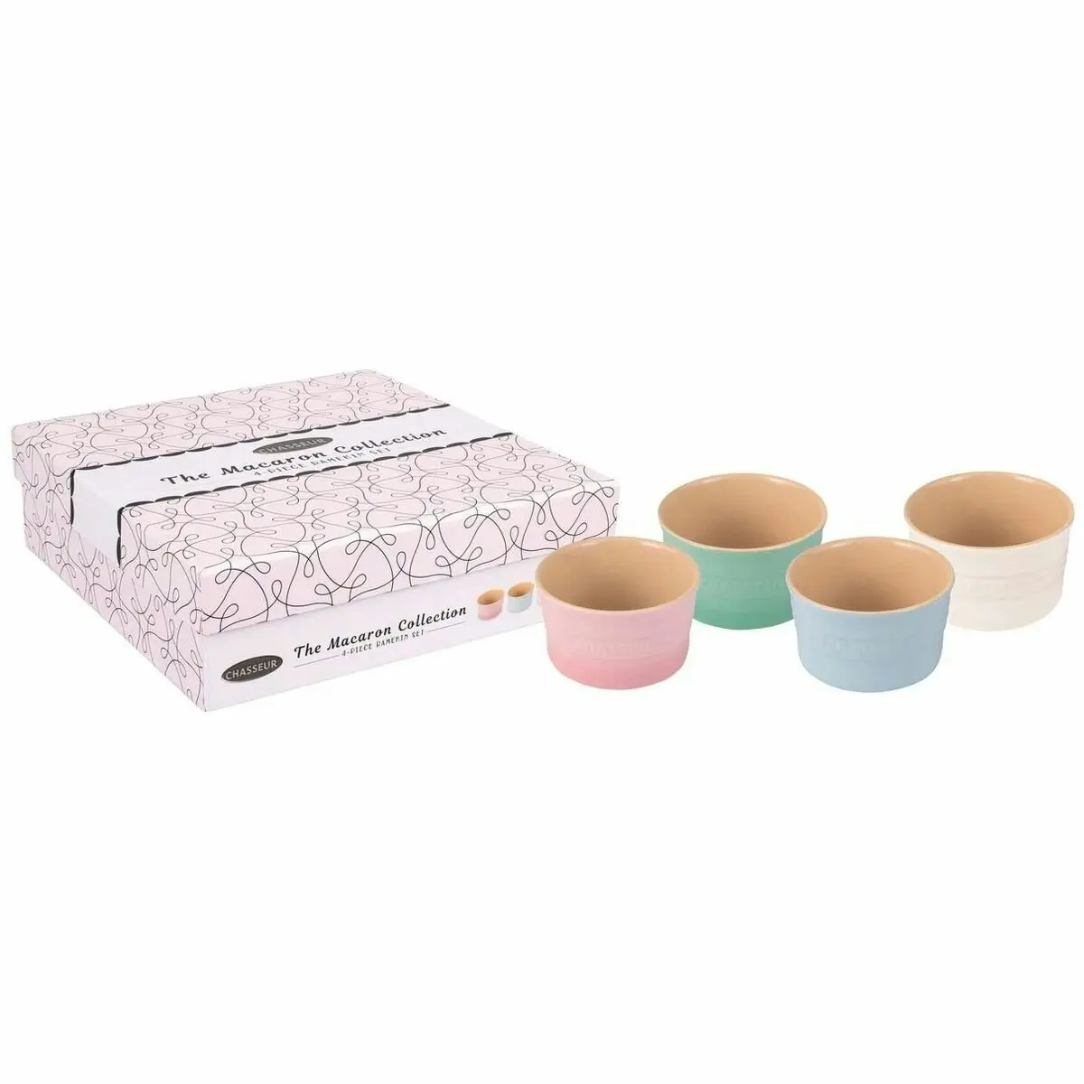 Chasseur Macaron Collection 4 Piece Ramekin Set