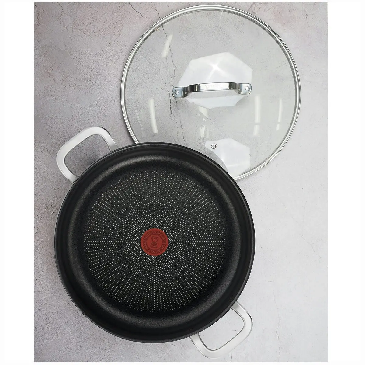 Tefal Premium Specialty Hard Anodised Induction Non-Stick Chef Pan 30cm with Lid