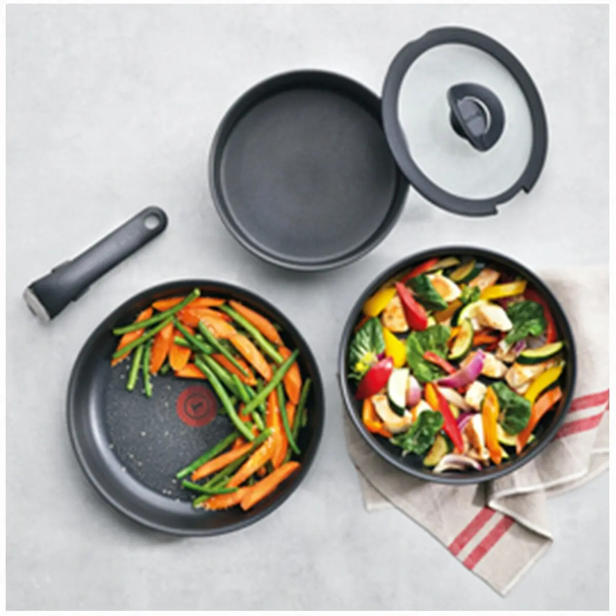 Tefal Ingenio Titanium Fusion Induction Non-Stick 8 Piece Set