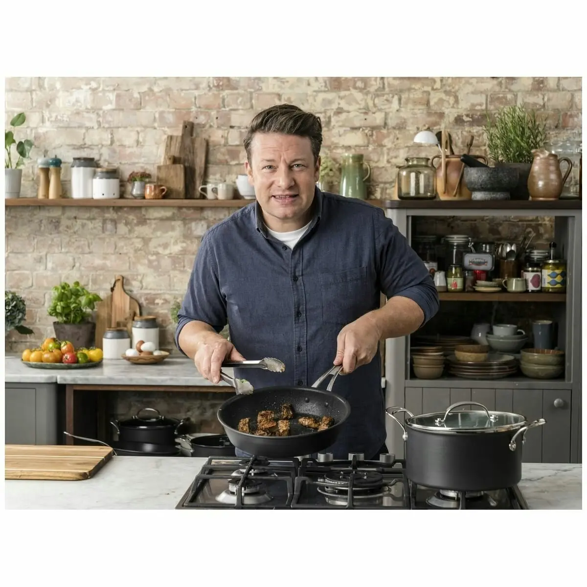 Tefal 24cm Jamie Oliver Cook's Classics Induction Non-Stick Hard Anodised Frypan