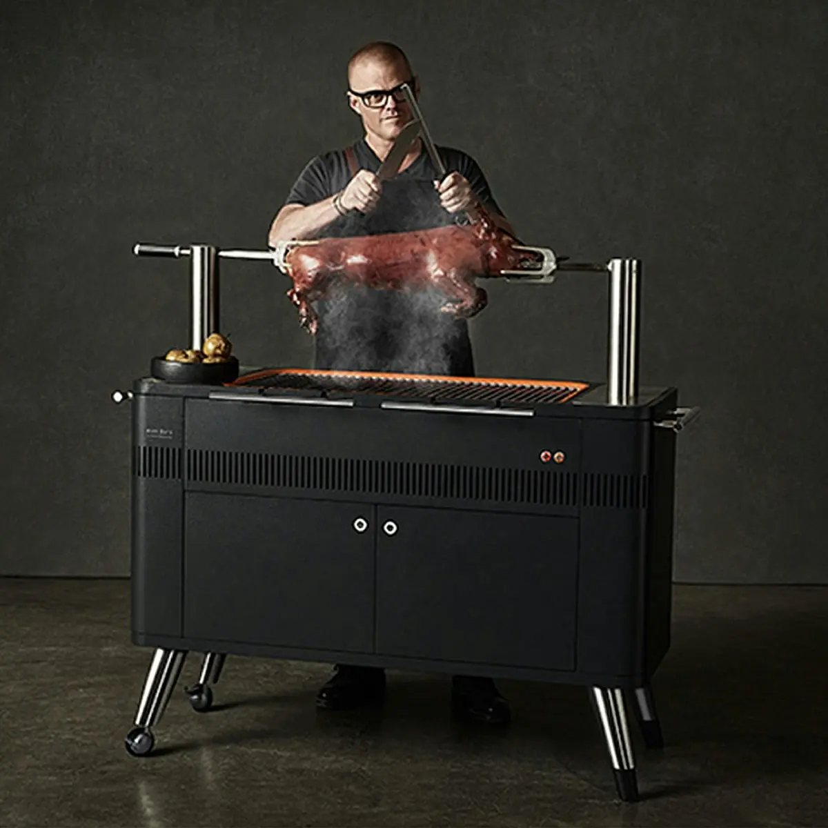 Everdure by Heston Blumenthal Hub Electric Ignition Charcoal BBQ