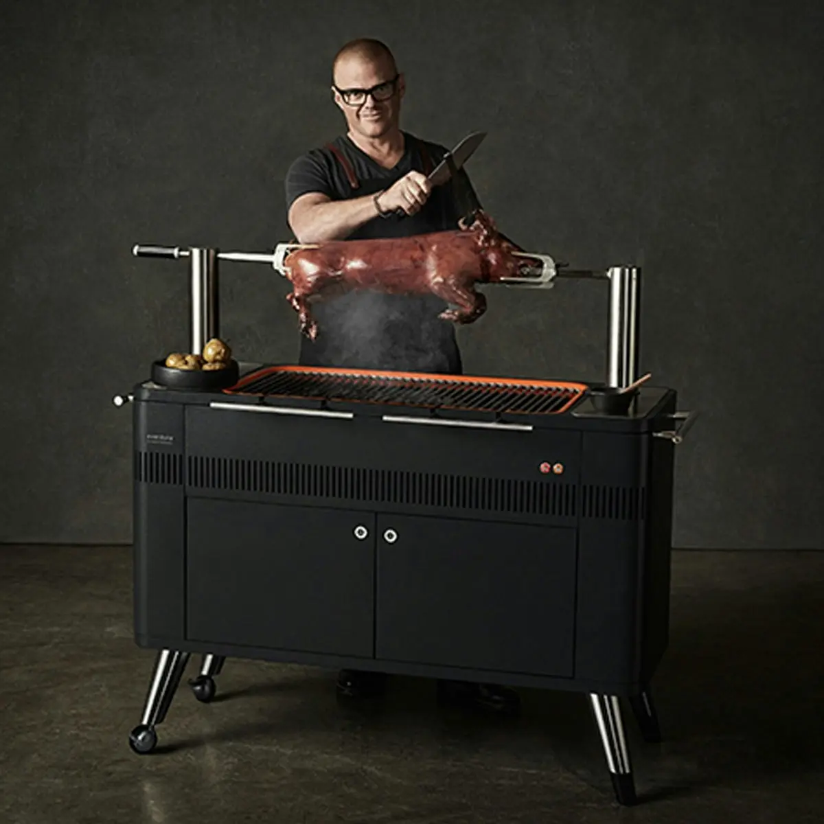 Everdure by Heston Blumenthal Hub Electric Ignition Charcoal BBQ