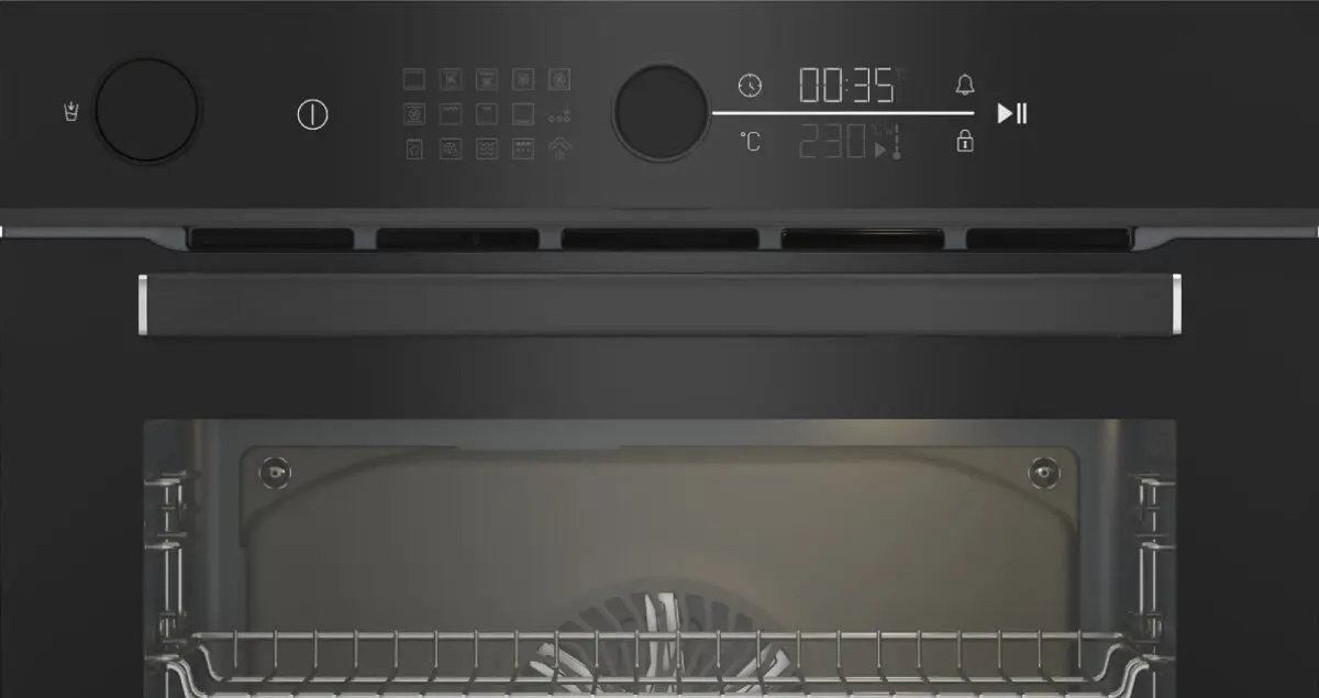 Beko 60cm Multi Function Steam Assisted Black Oven