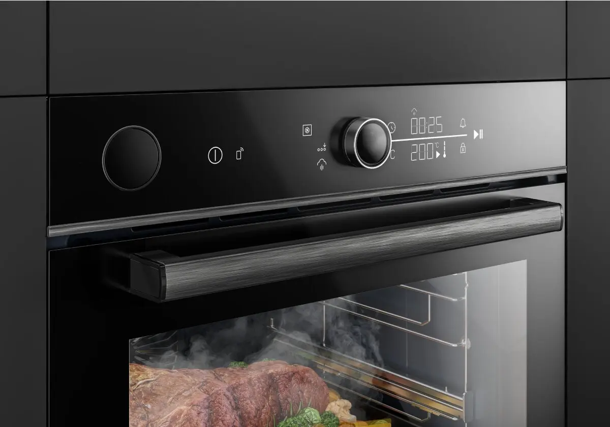 Beko 60cm Multi Function Steam Assisted Black Oven