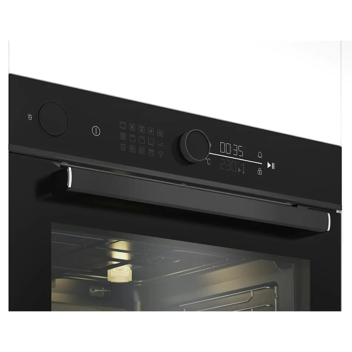 Beko 60cm Multi Function Steam Assisted Black Oven