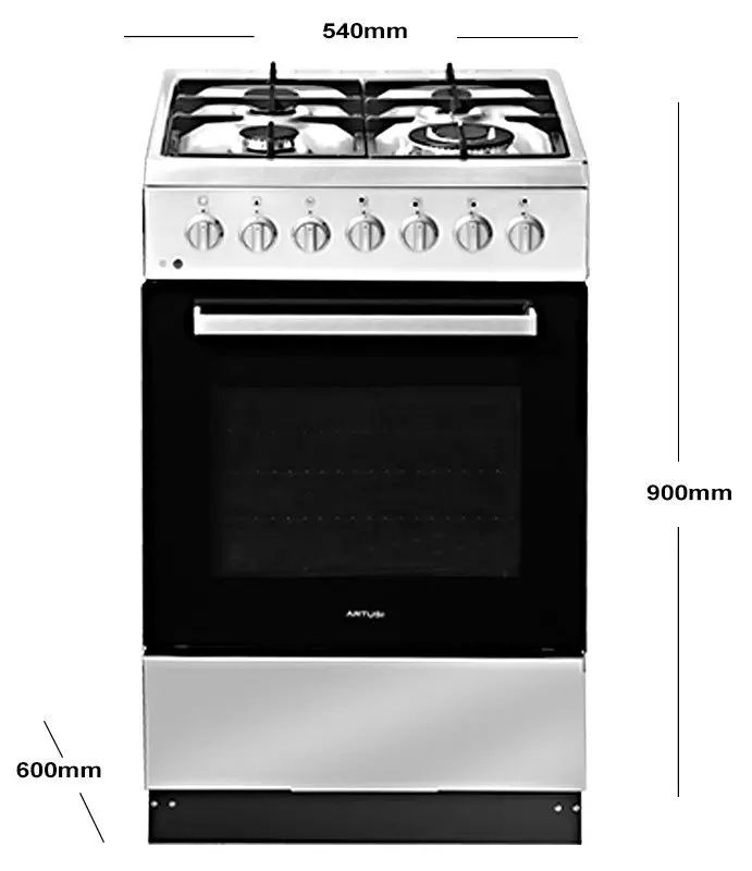 Artusi 54cm Dual Fuel Freestanding Oven/Stove