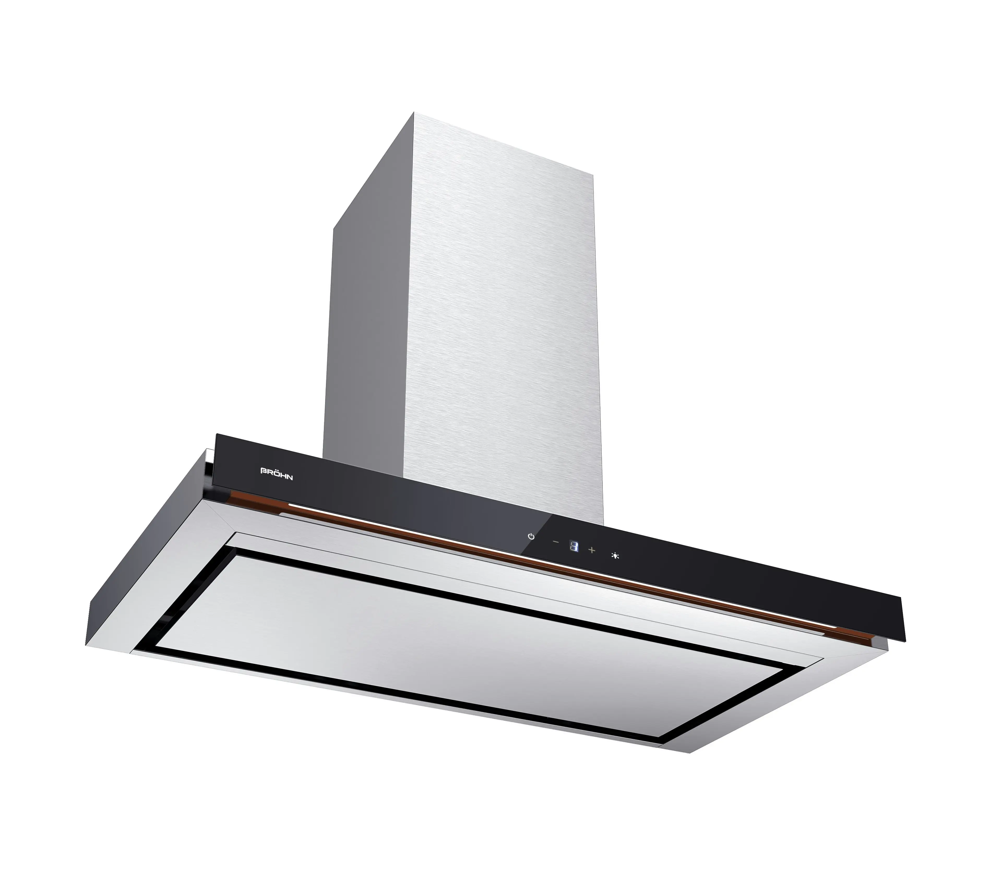 Brohn 90cm Wall Perimeter Canopy Rangehood with Strip LED Light