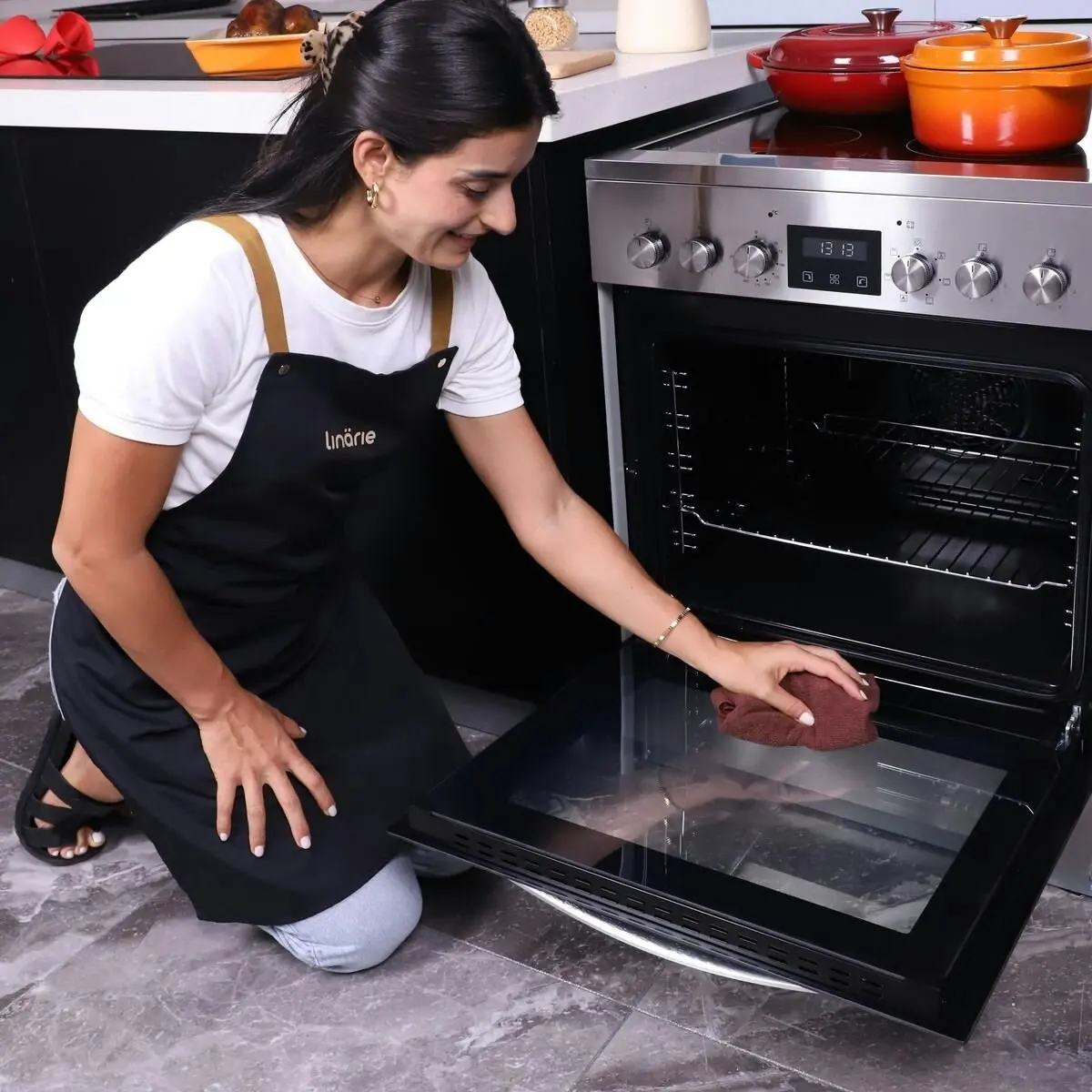 Linarie 60cm Freestanding Electric Oven with Ceramic Cooktop