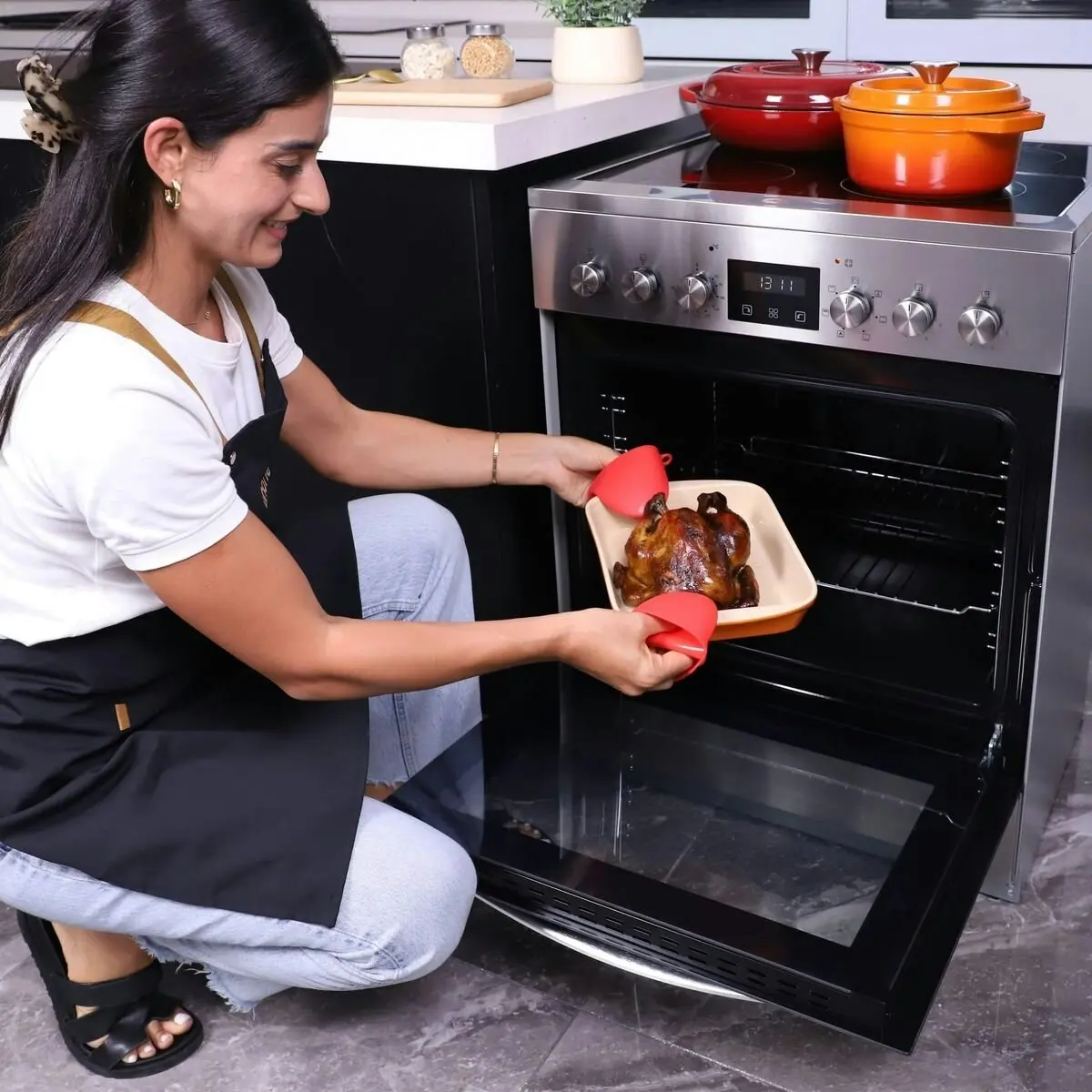 Linarie 60cm Freestanding Electric Oven with Ceramic Cooktop