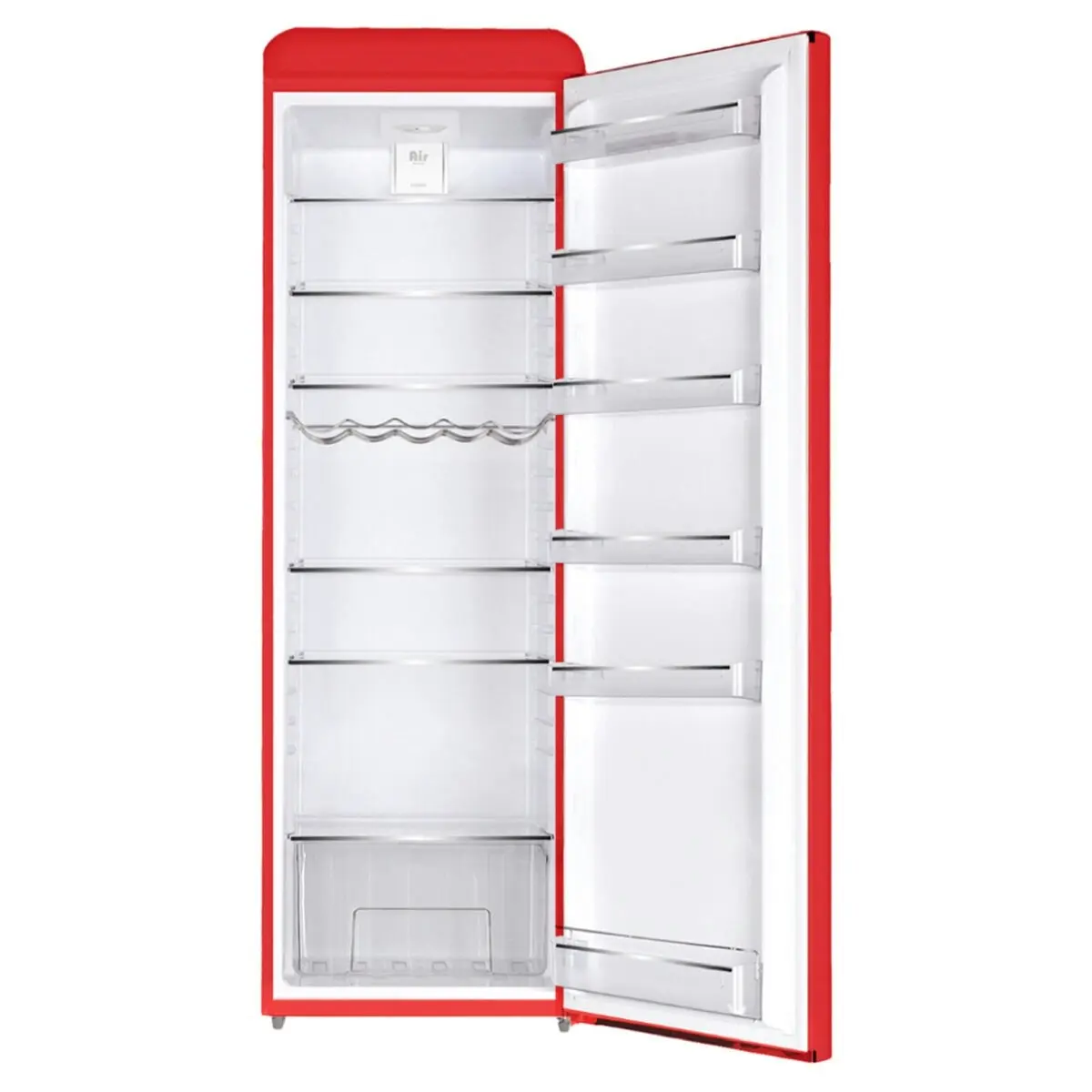 Linarie 328L Single Door Retro Larder Fridge Red