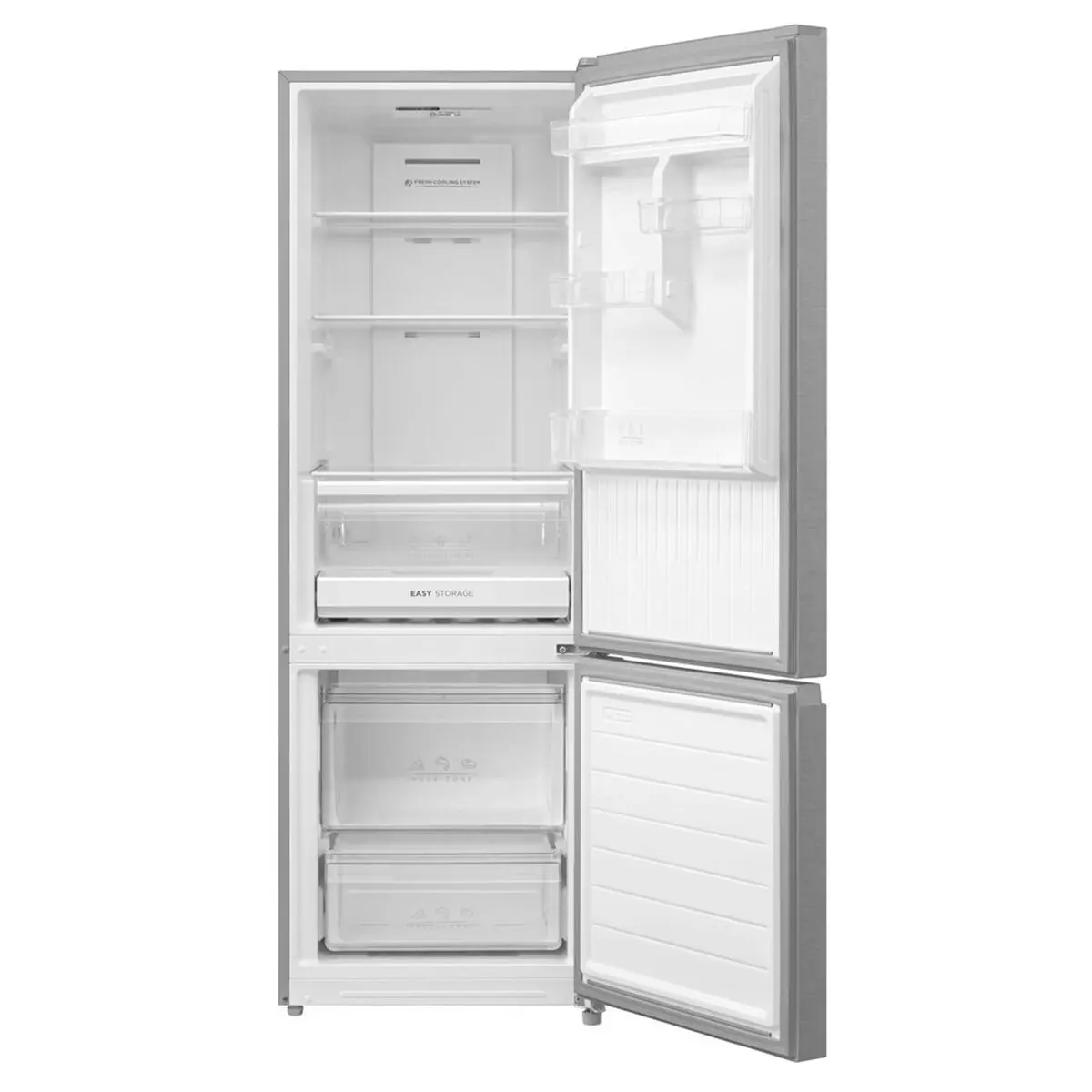 Esatto 325L Bottom Mount Frost Free Fridge Inox