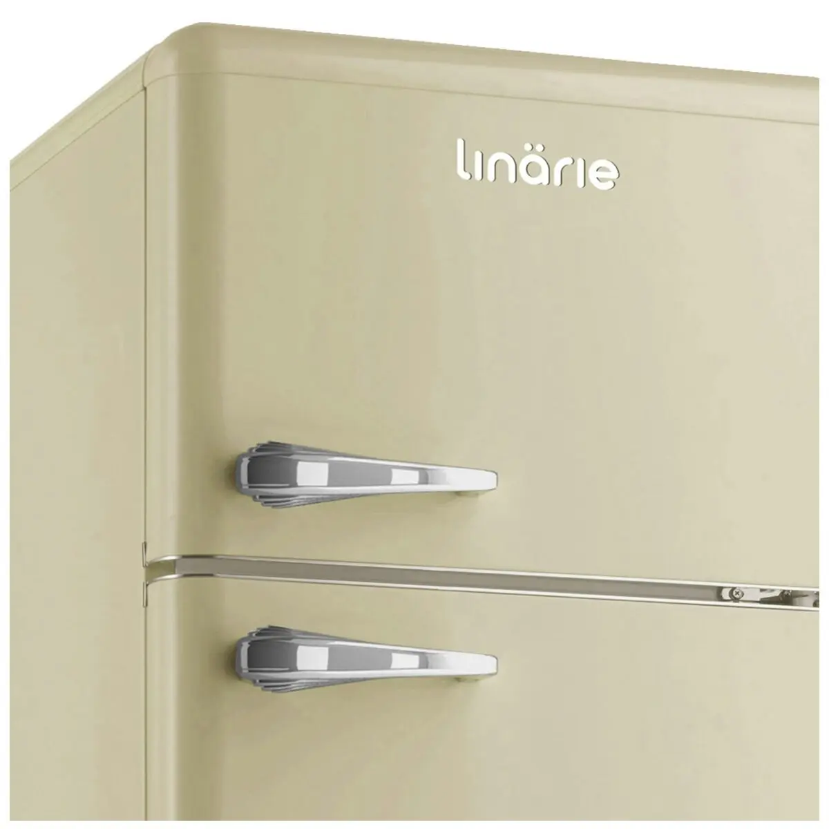 Linarie Valloire 209L Cream Retro Top Mount Fridge - Manual Defrost