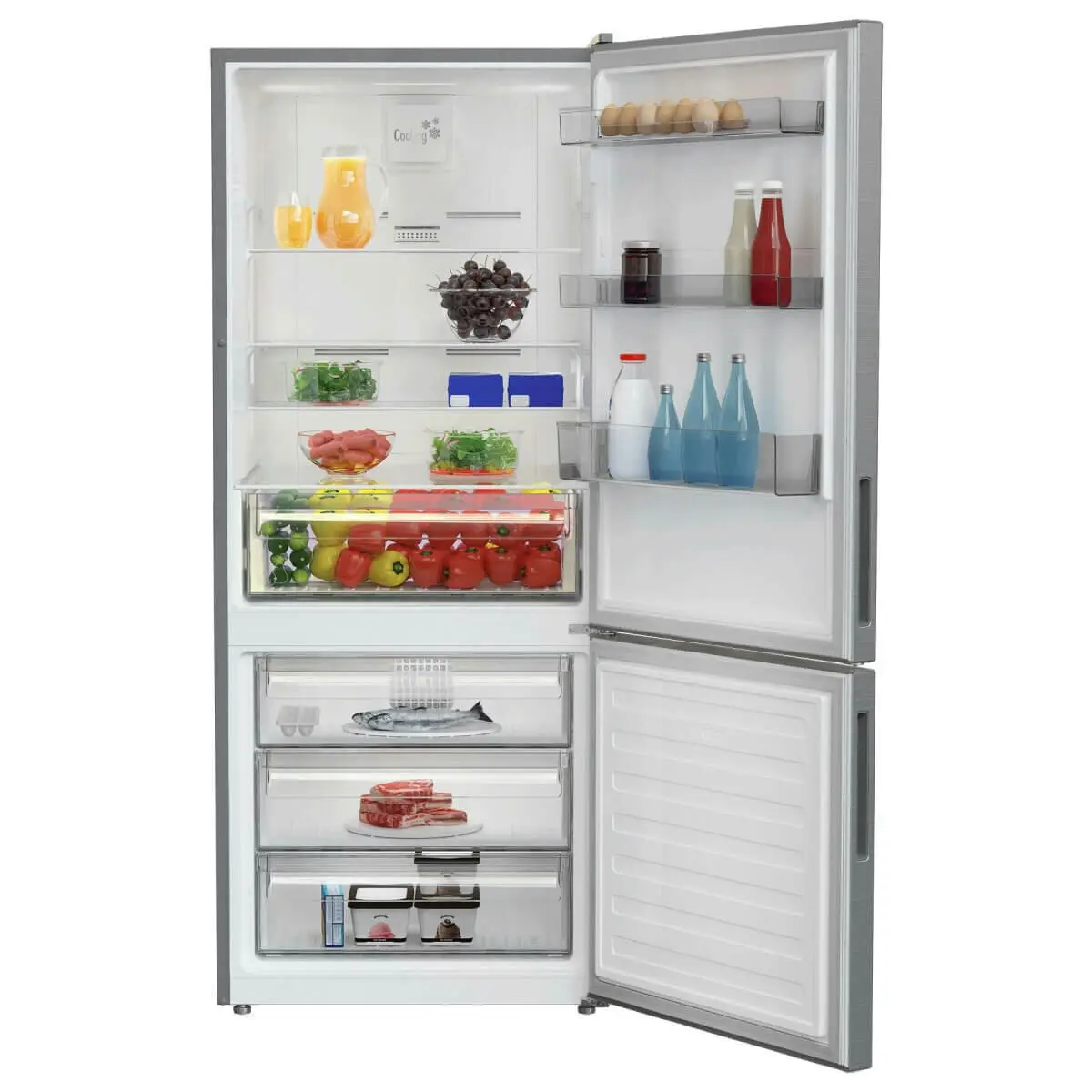 Altus 396L Bottom Mount Frost Free Fridge Platinum