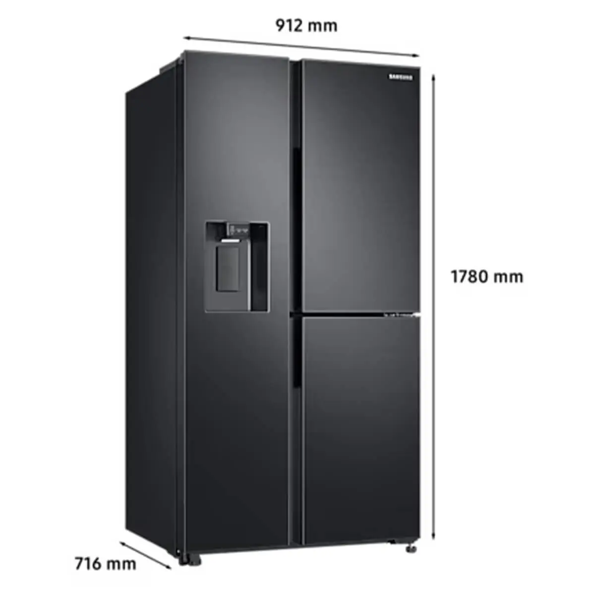 Samsung 621L Side-by-Side Fridge