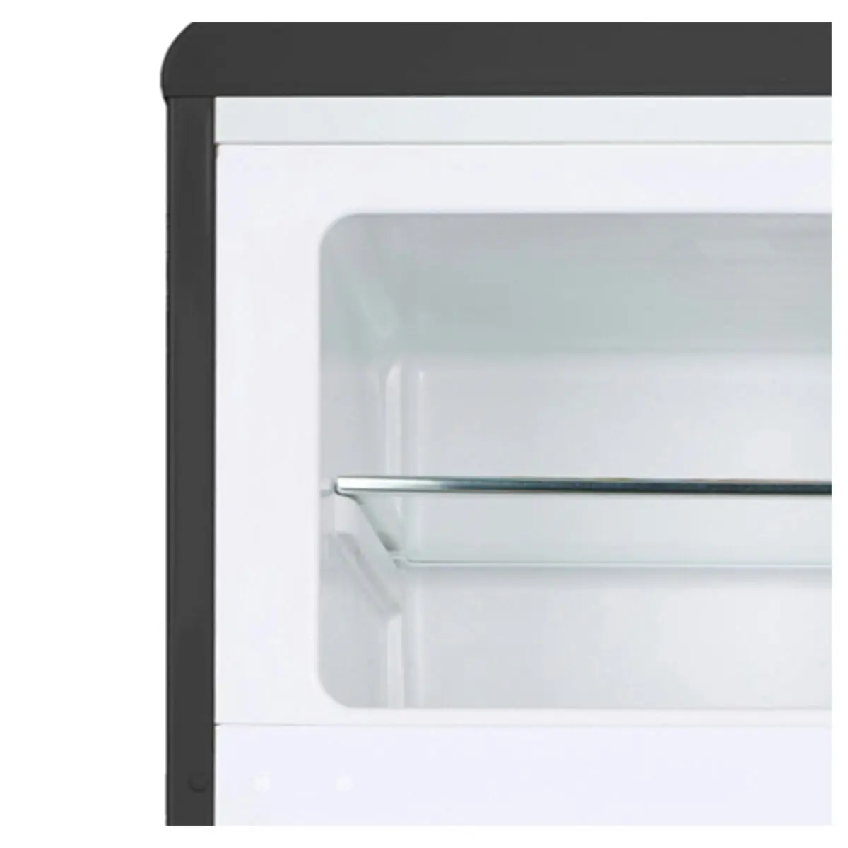 Linarie Valloire 209L Black Retro Top Mount Fridge - Manual Defrost