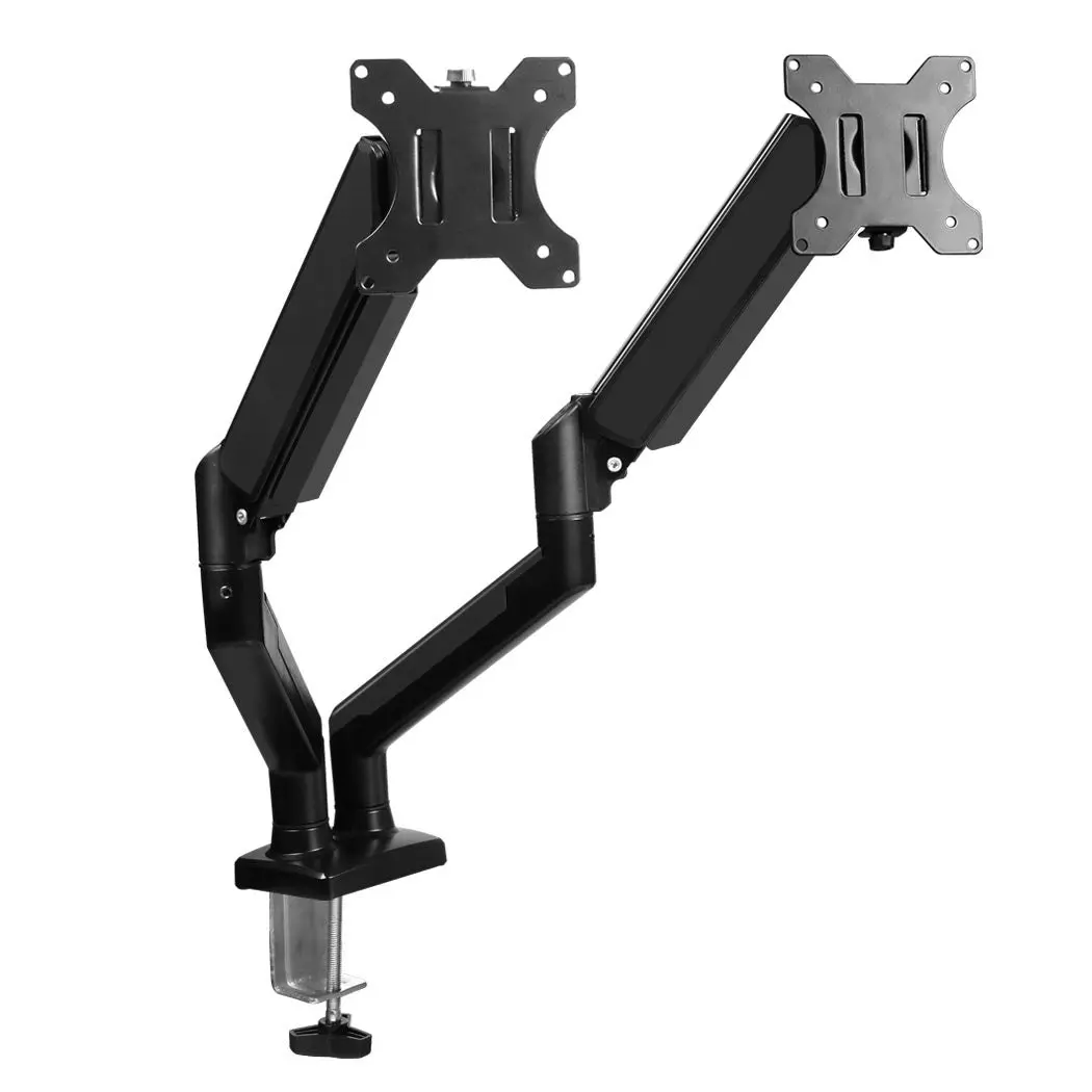 Traderight Monitor Stand Dual Arm TV Bracket Screen LED Holder Desk Freestanding