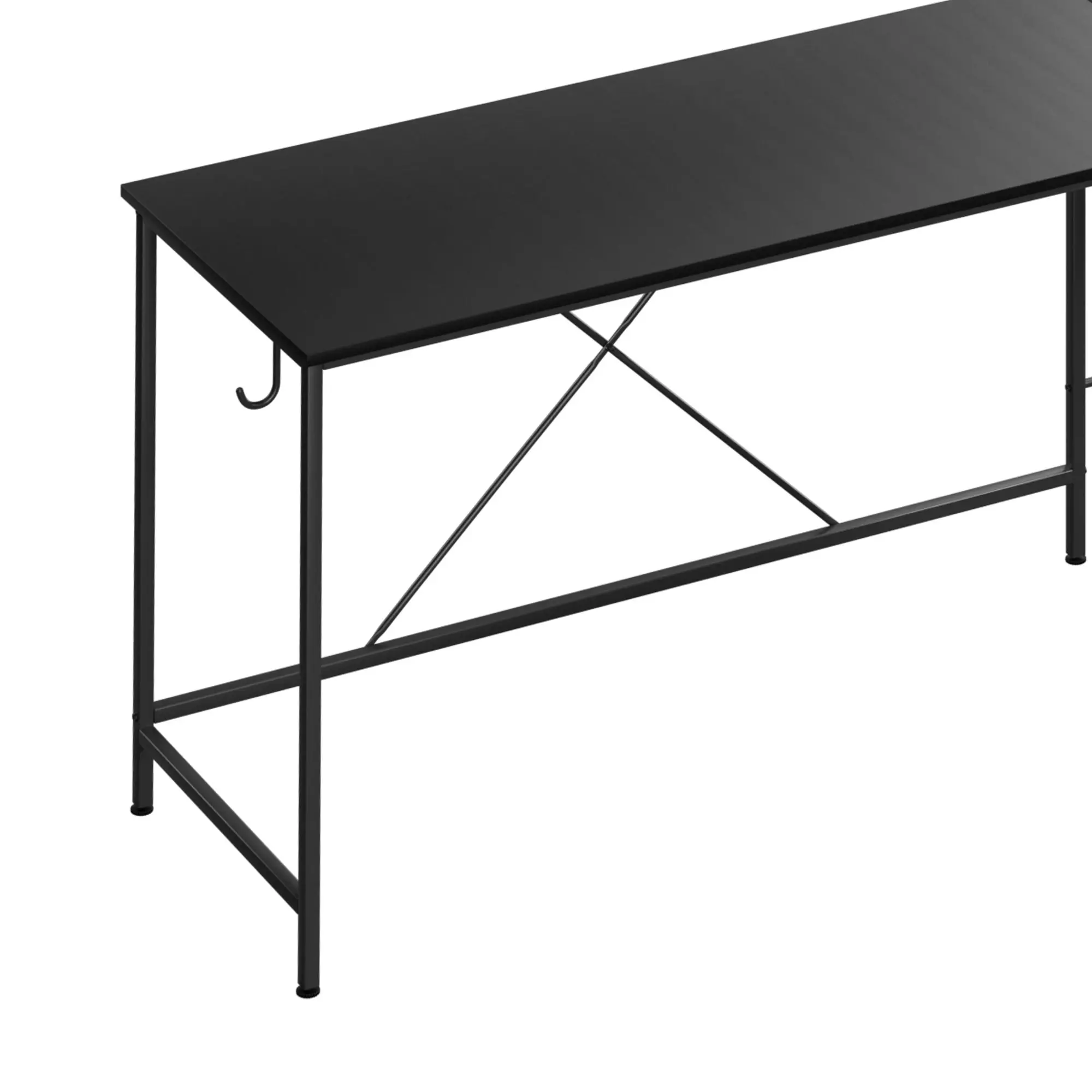 Levede L-Shape Corner Computer Desk Office Laptop Table Workstation Black