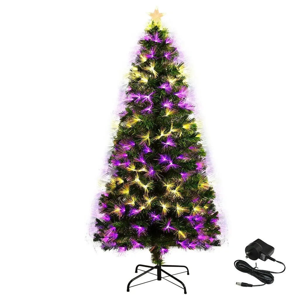 Santaco 1.8M Christmas Tree Fibre Optic 6Ft Atificial Xmas Lights Holiday Decor