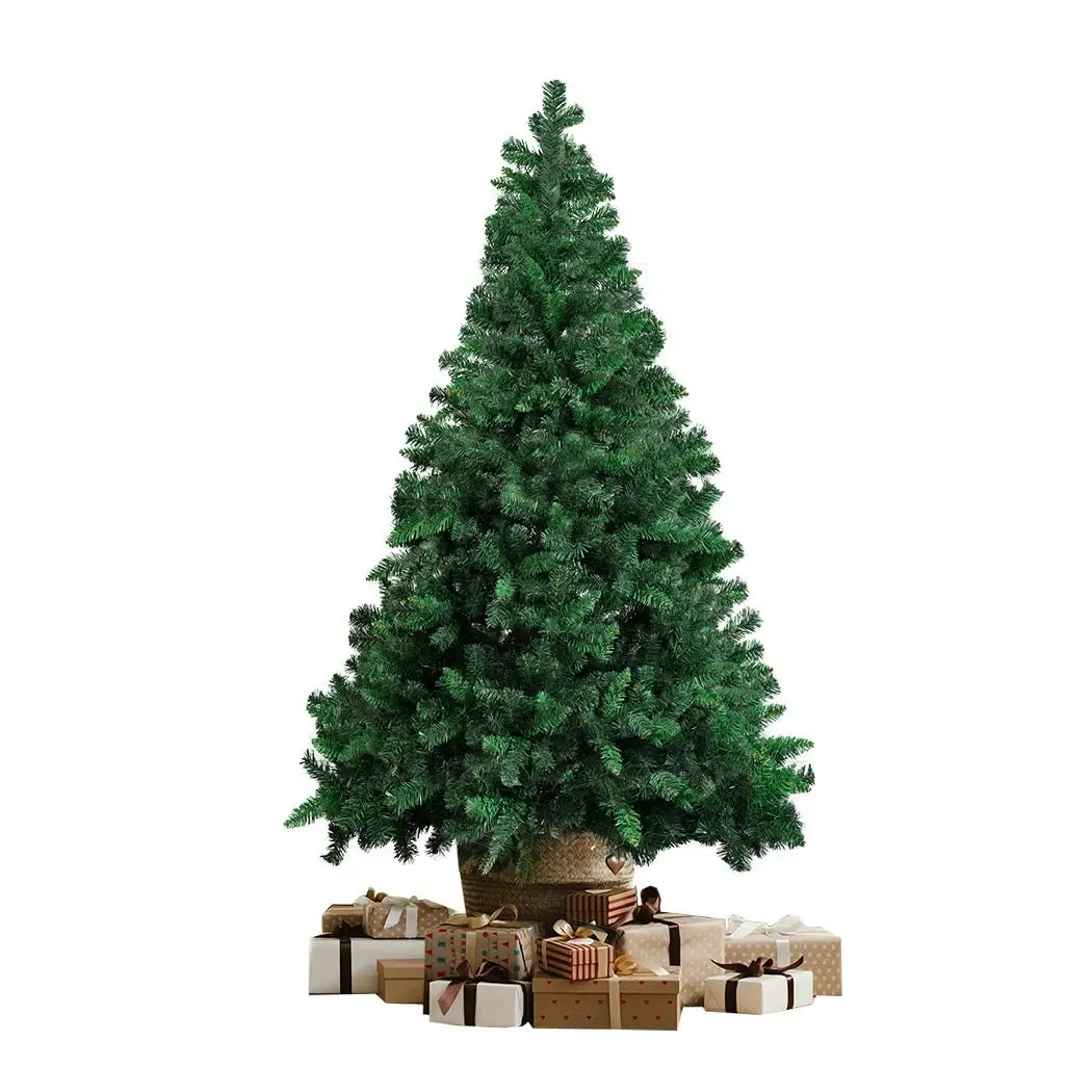 Santaco Artificial Christmas Tree 1.8M Xmas Decoration 860 Lush Tips Metal Stand