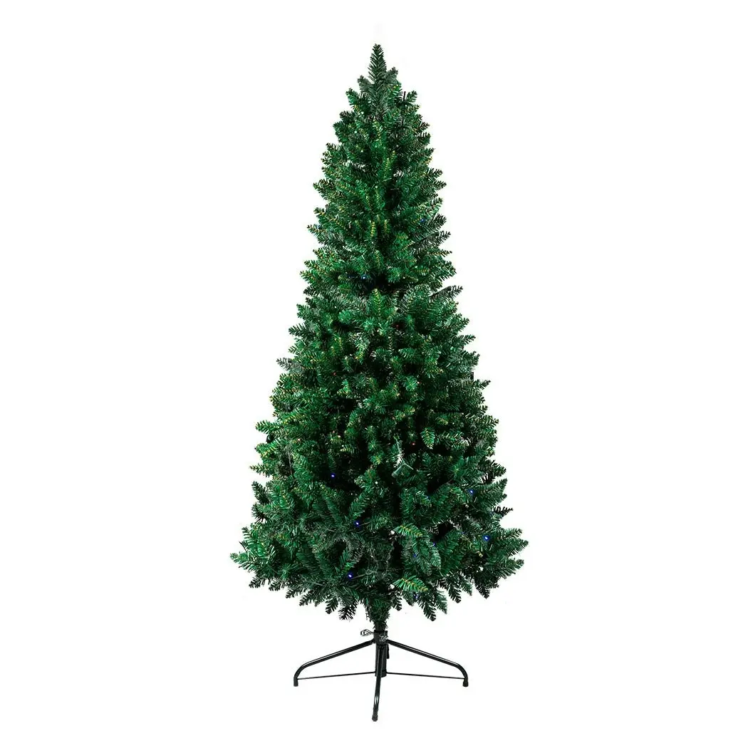 Santaco 1.8M Pencil Christmas Tree Prelit Slim Xmas Dceor Led Light 8 Flash Mode