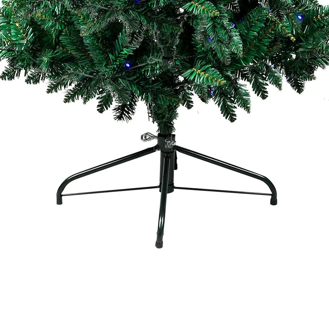 Santaco 1.8M Pencil Christmas Tree Prelit Slim Xmas Dceor Led Light 8 Flash Mode