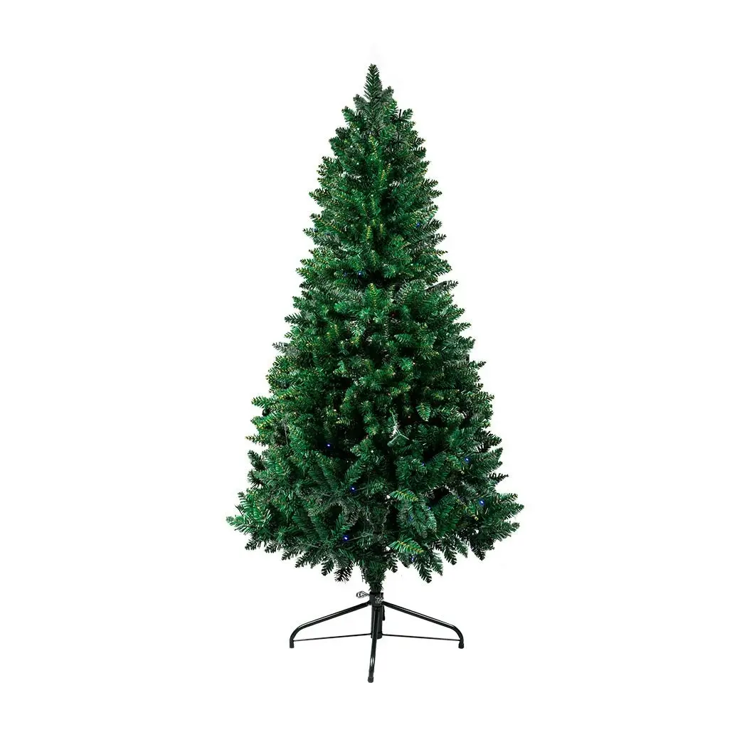 Santaco LED Pencil Christmas Tree Prelit Slim 1.5M Xmas Decor 8 Lighting Mode