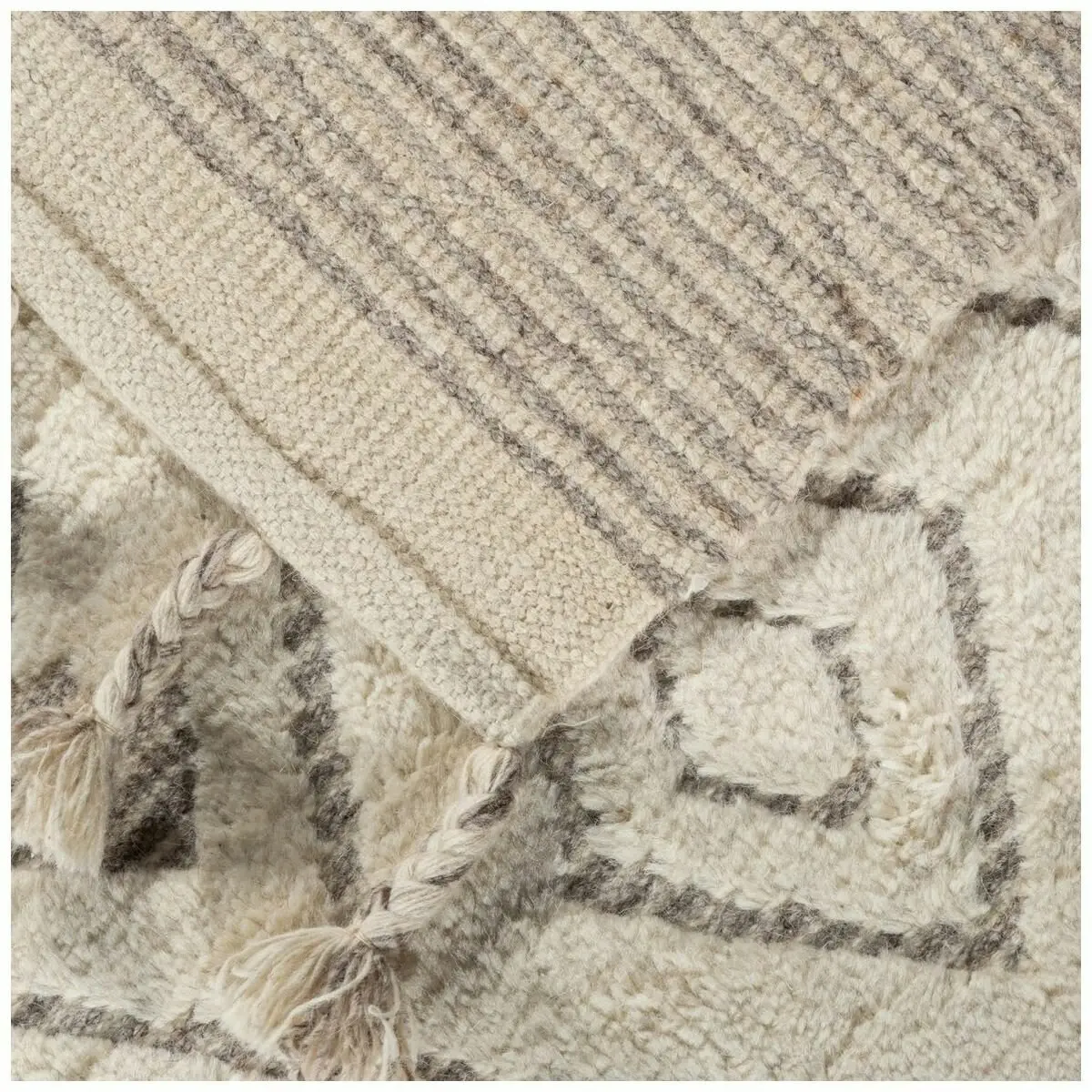 Cadrys Sahara Diamond Ivory/Taupe 160x230 Rug