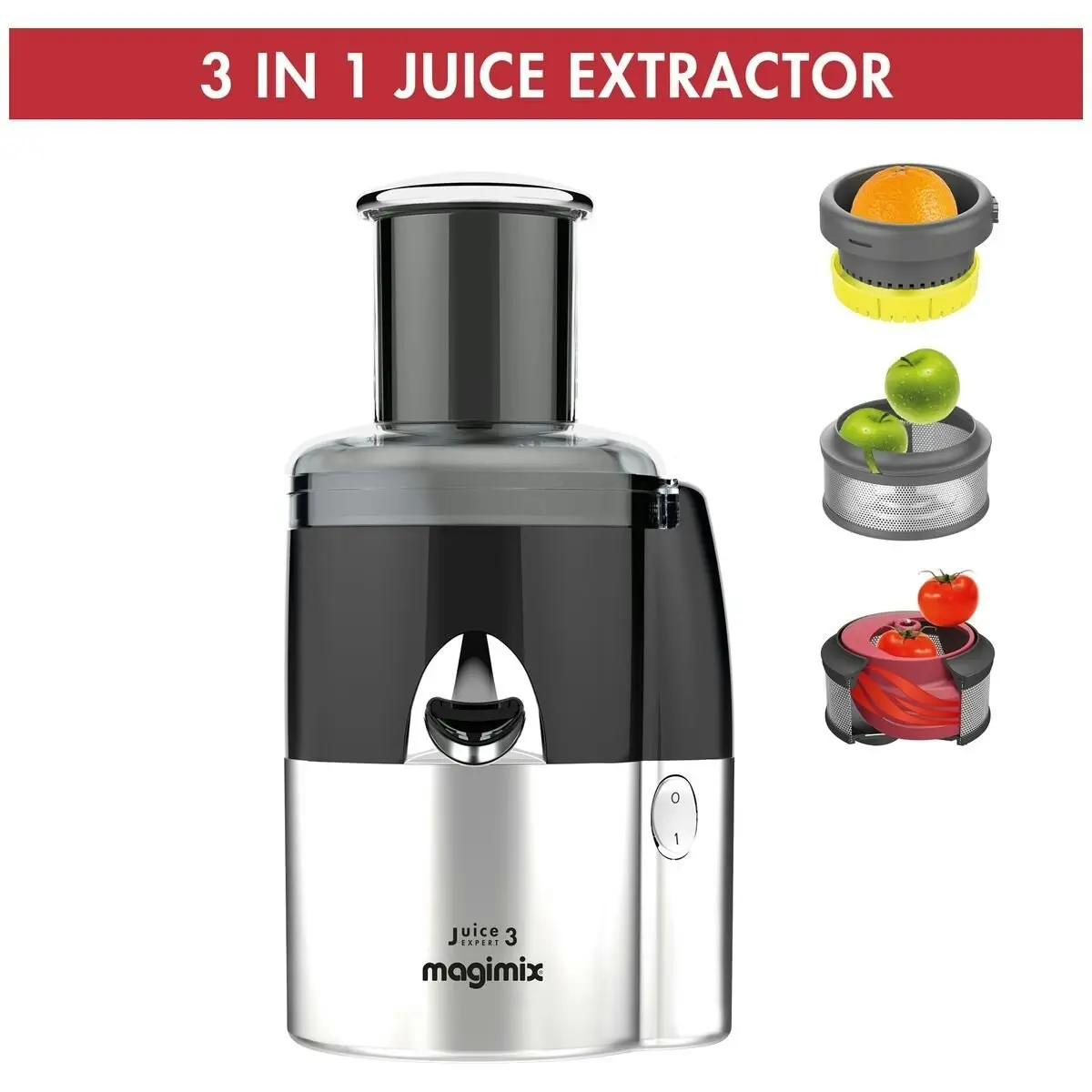 Magimix Juice Expert Matte Chrome & Black