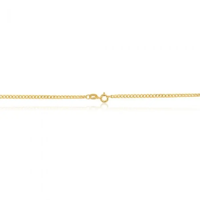 9ct Yellow Gold Curb 50cm 60 Gauge Chain