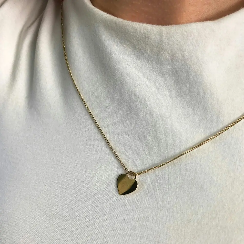 9ct Yellow Gold Heart Pendant