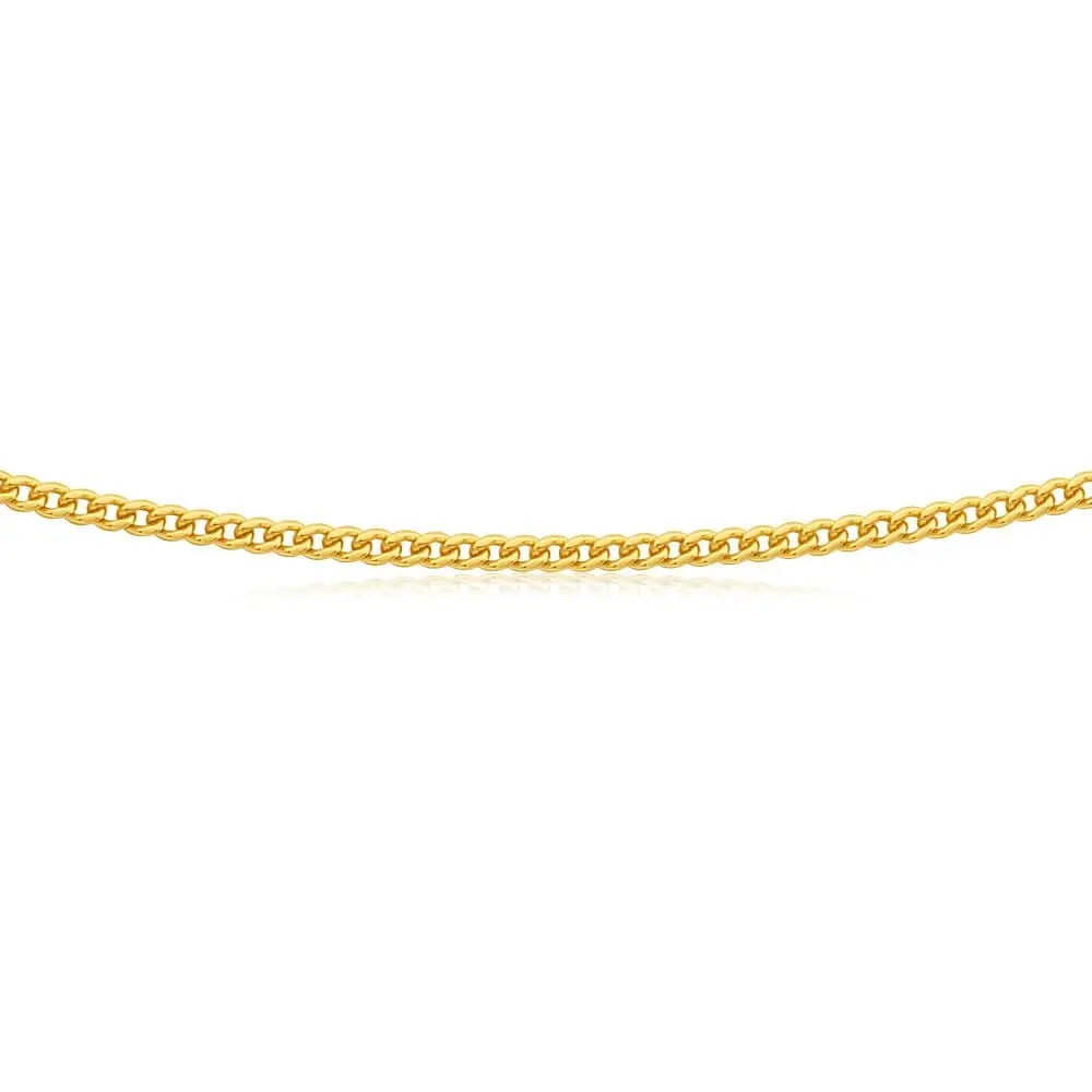 9ct Yellow Gold 80cm 80 Gauge Curb Chain