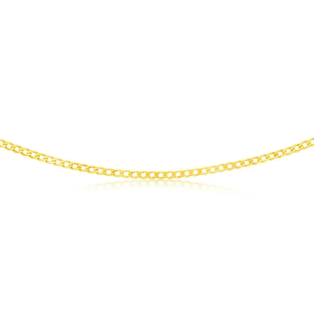 9ct Yellow Gold 50cm Curb Chain 100Gauge