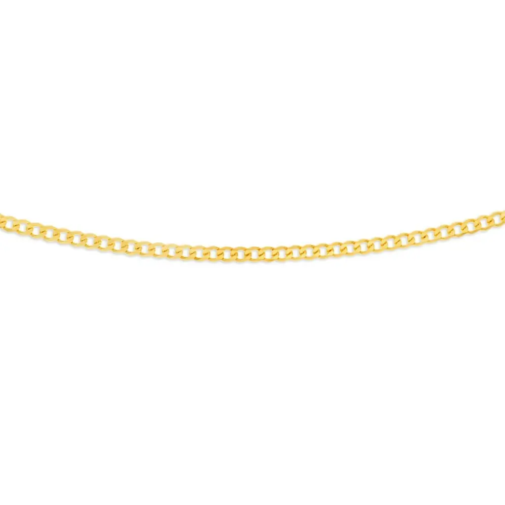 9ct Yellow Solid Gold 60cm 120 Gauge Curb Chain