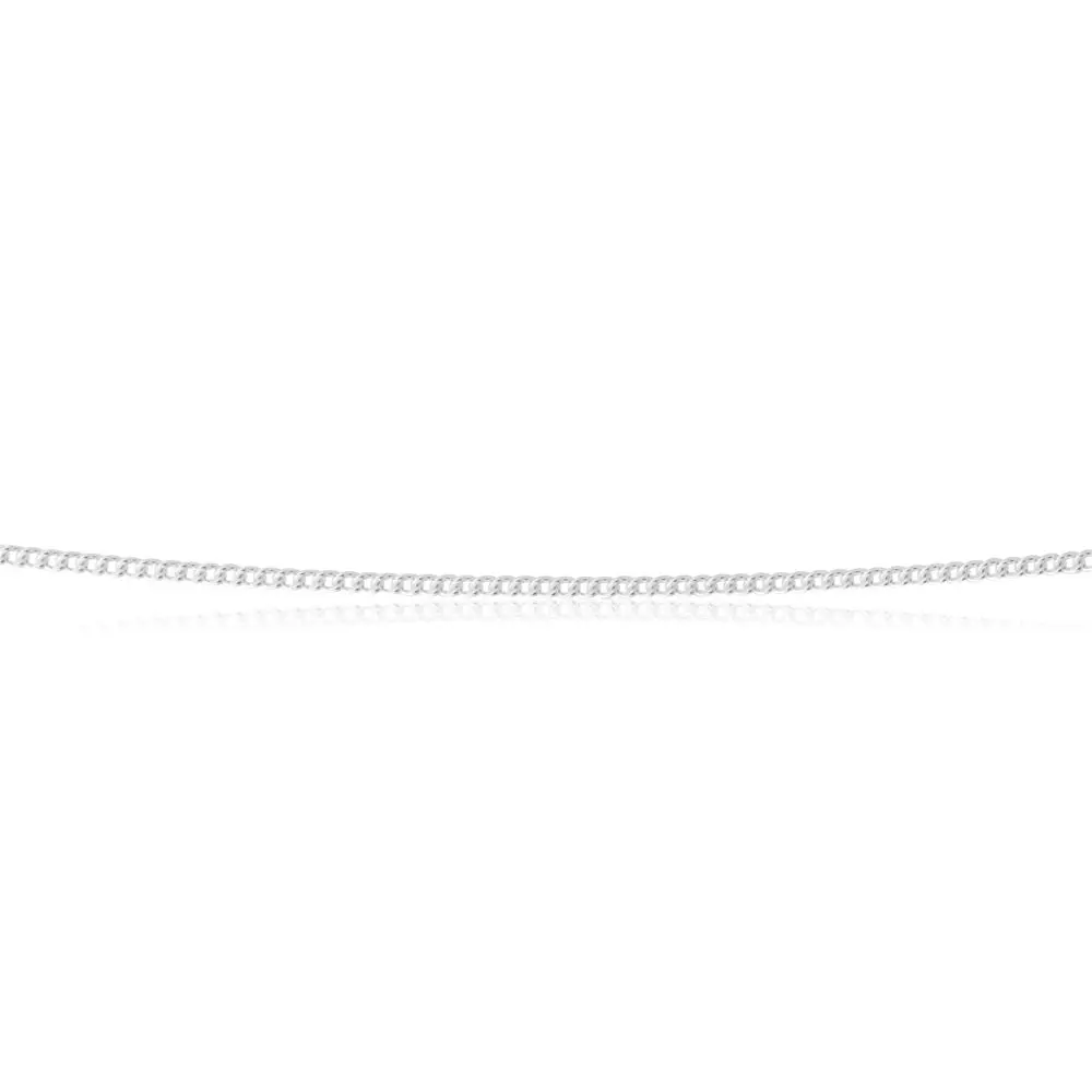 Sterling Silver 30 Gauge 45cm Curb Chain