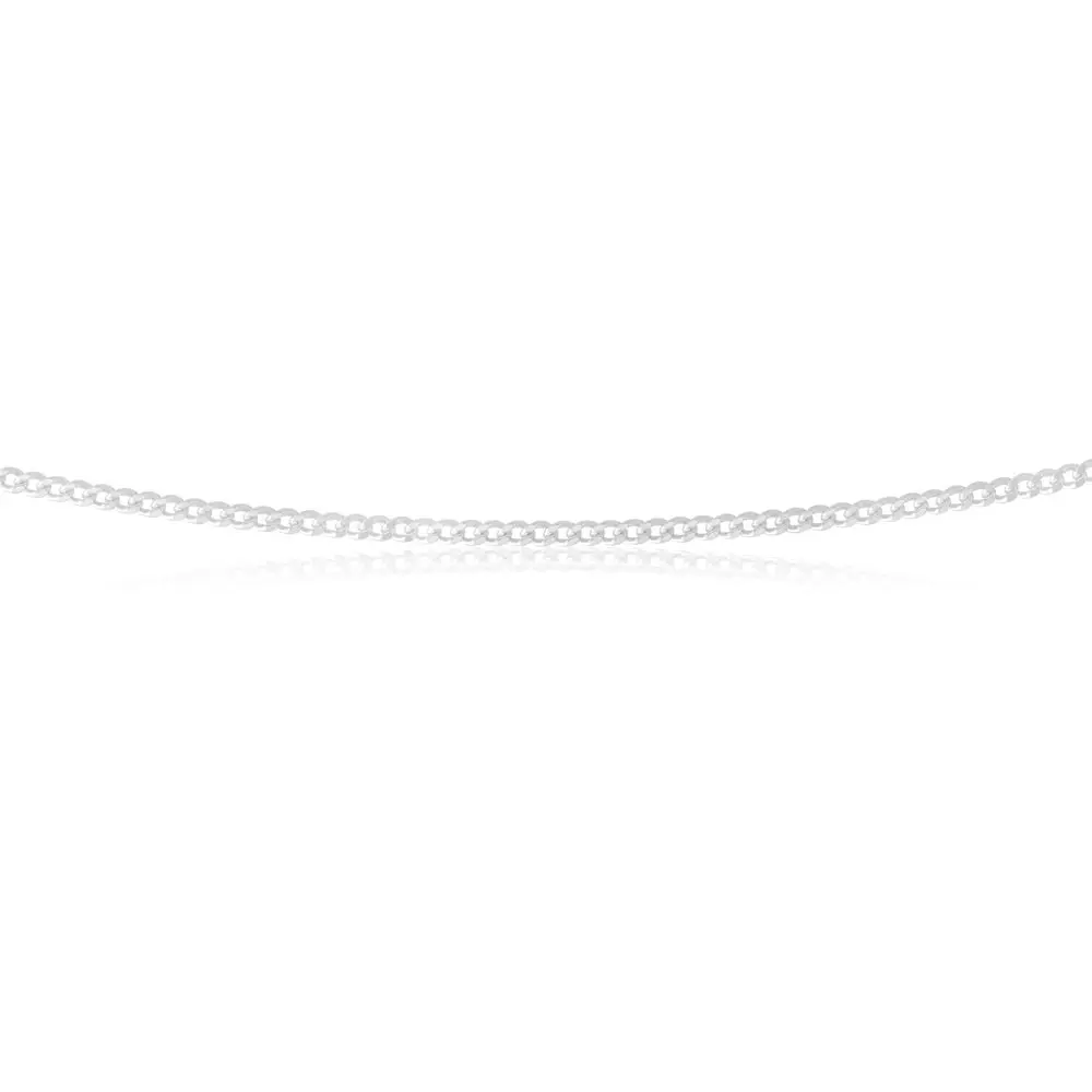 Sterling Silver 60 Gauge Curb Chain 55cm