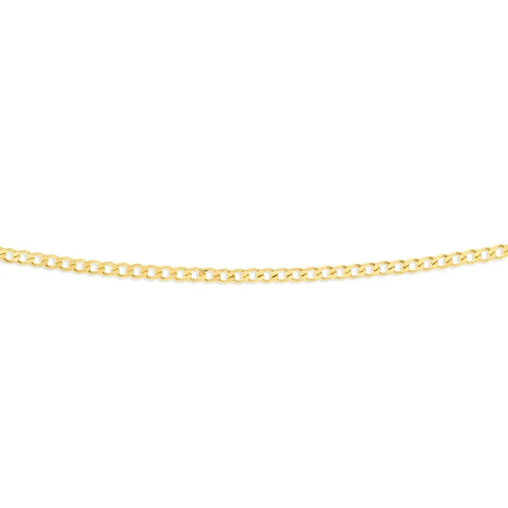 9ct Yellow Gold 55cm  "Cronos" Curb Chain