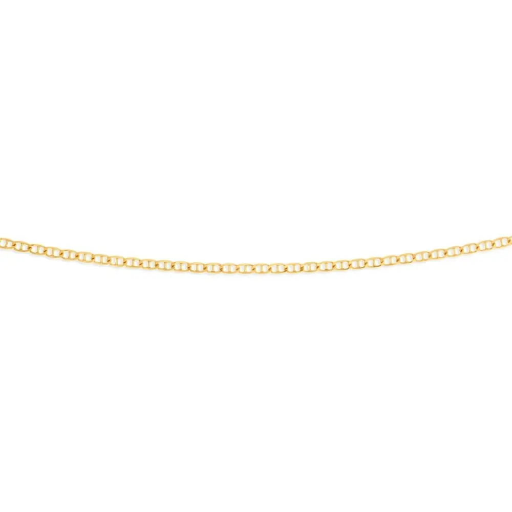 9ct Elegant Yellow Gold Silver Filled Anchor Chain