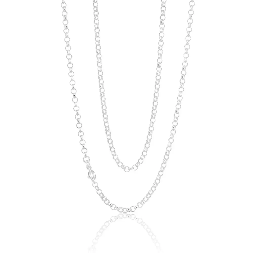 Sterling Silver 55cm 70 Gauge Belcher Chain