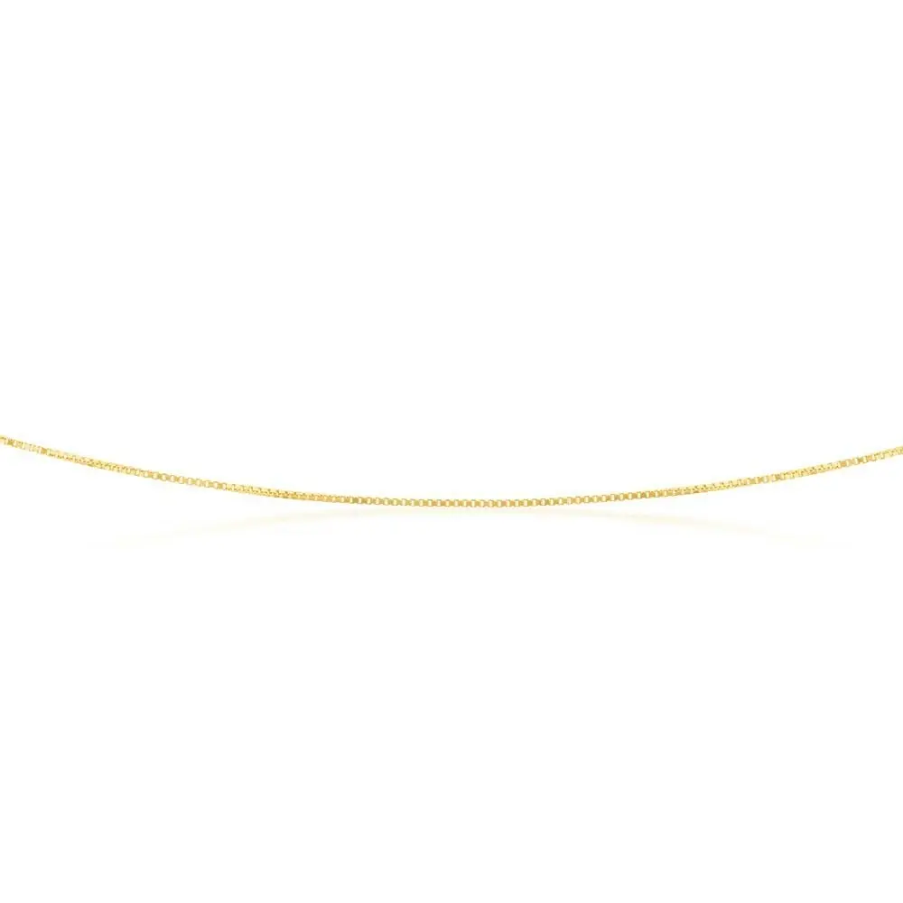 9ct Yellow Gold 15 Gauge 46cm Chain