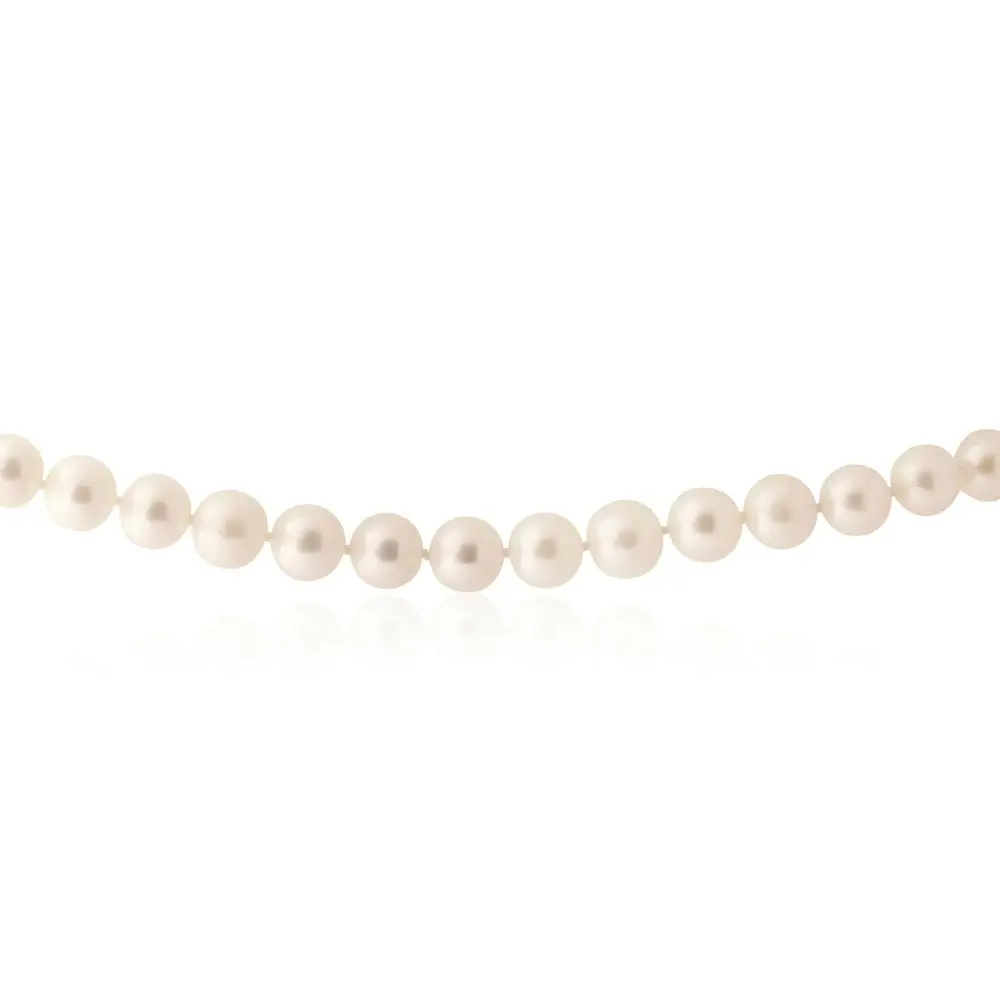 White Freshwater Strand White Pearl Necklace