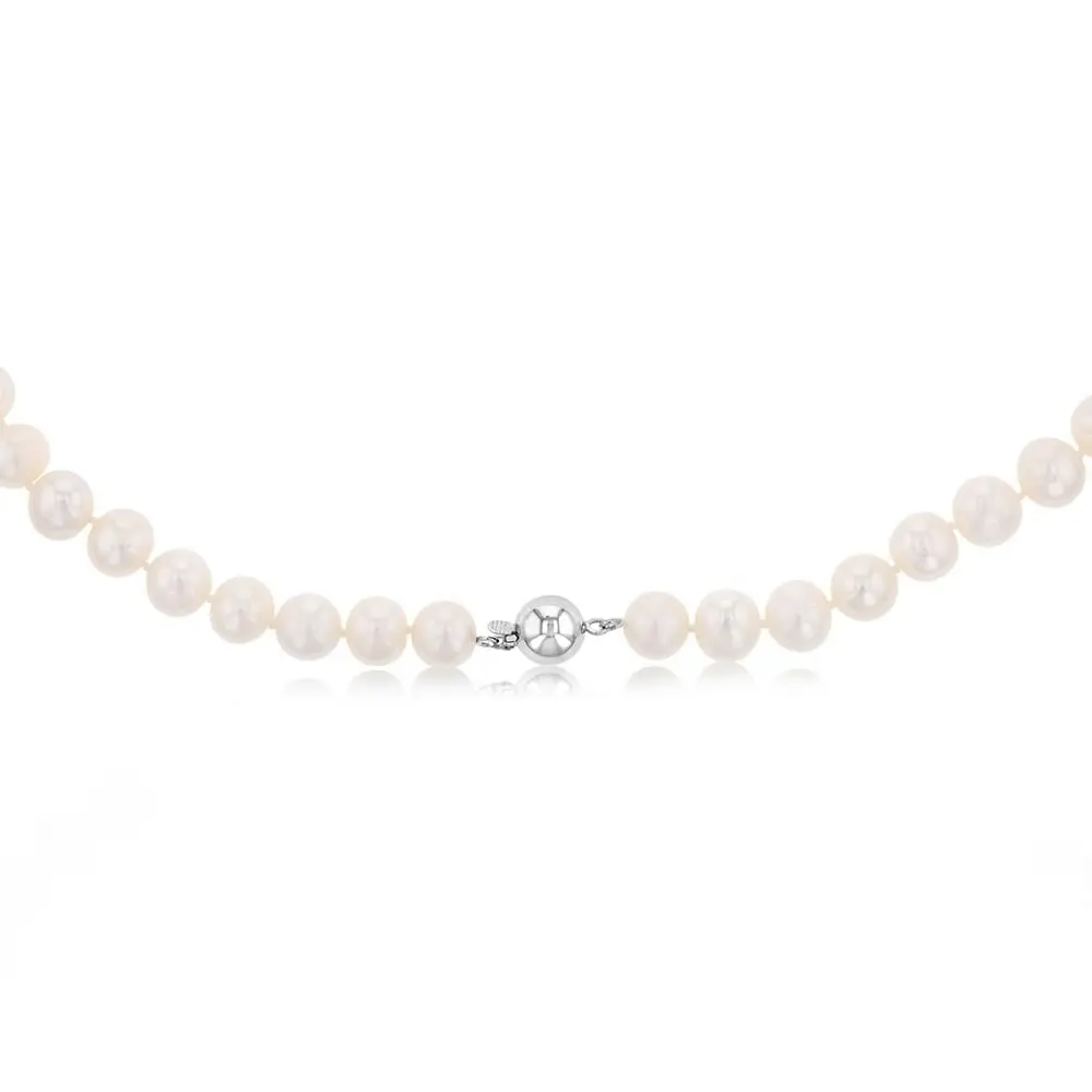 45cm Freshwater Pearl Strand with Silver Clasp